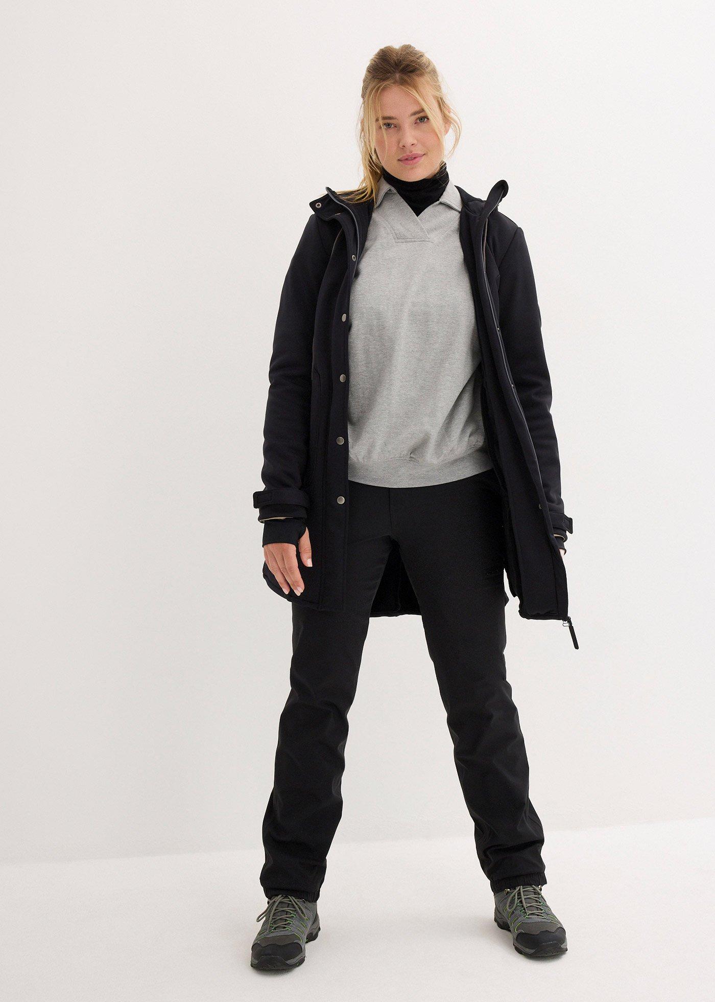 Kurtka parka softshell super-stretch, odpychająca wodę - Bonprix