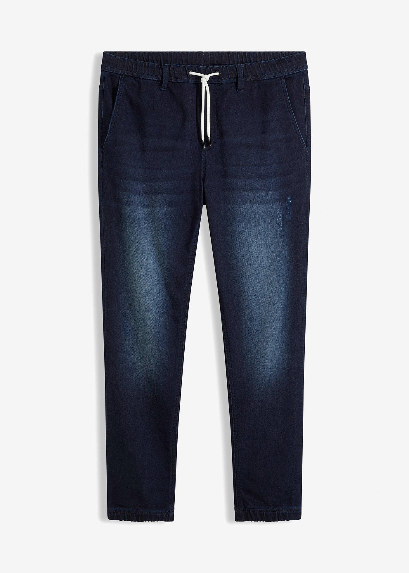 Regular Fit Schlupf-Sweat-Jeans, Straight