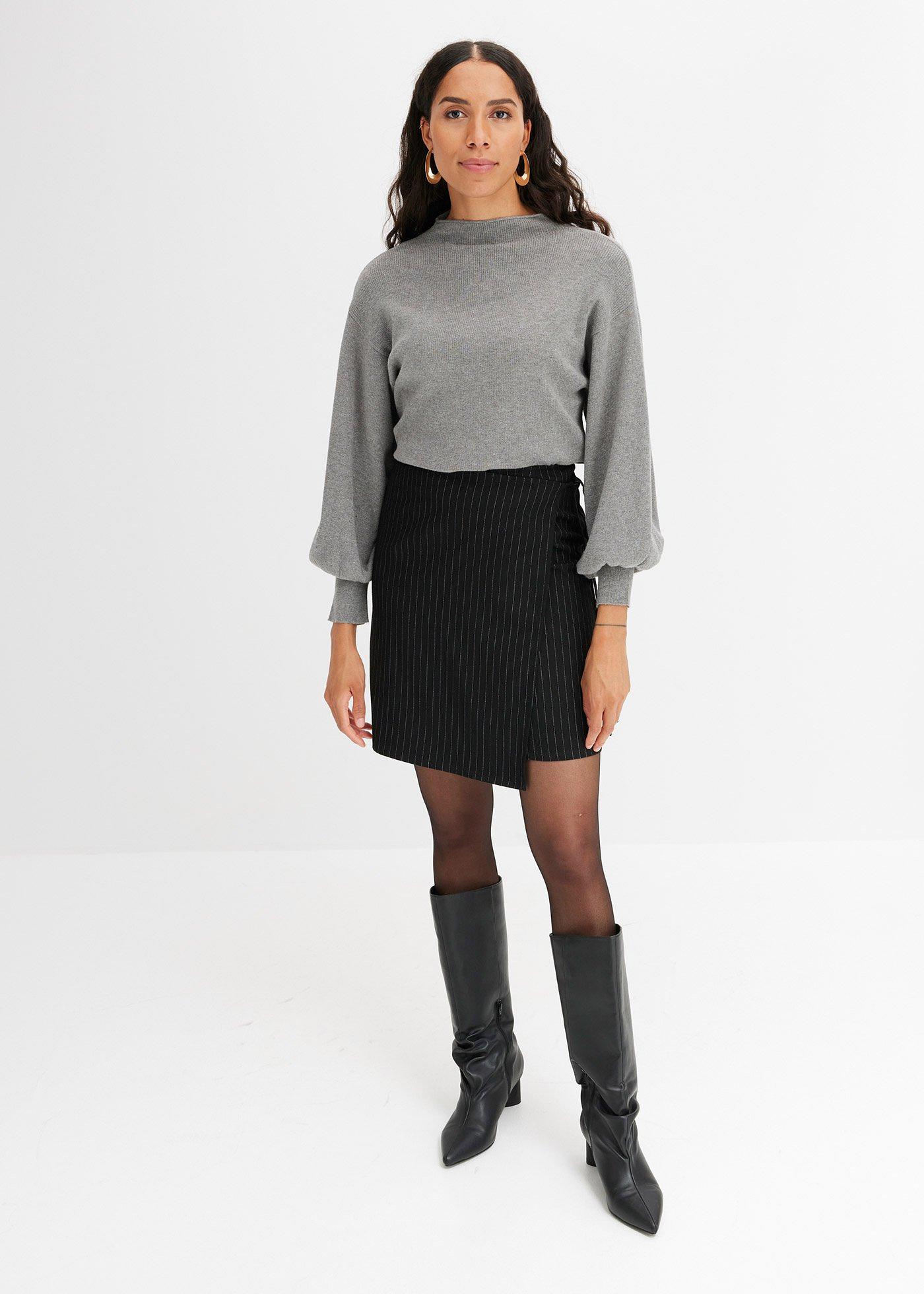 Sweter oversize z mieszanki wiskozy - Bonprix