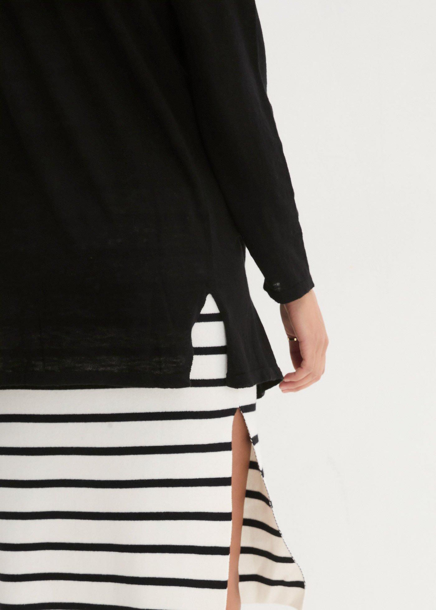 Sweter bez zapięcia z czystej bawełny slub - Bonprix