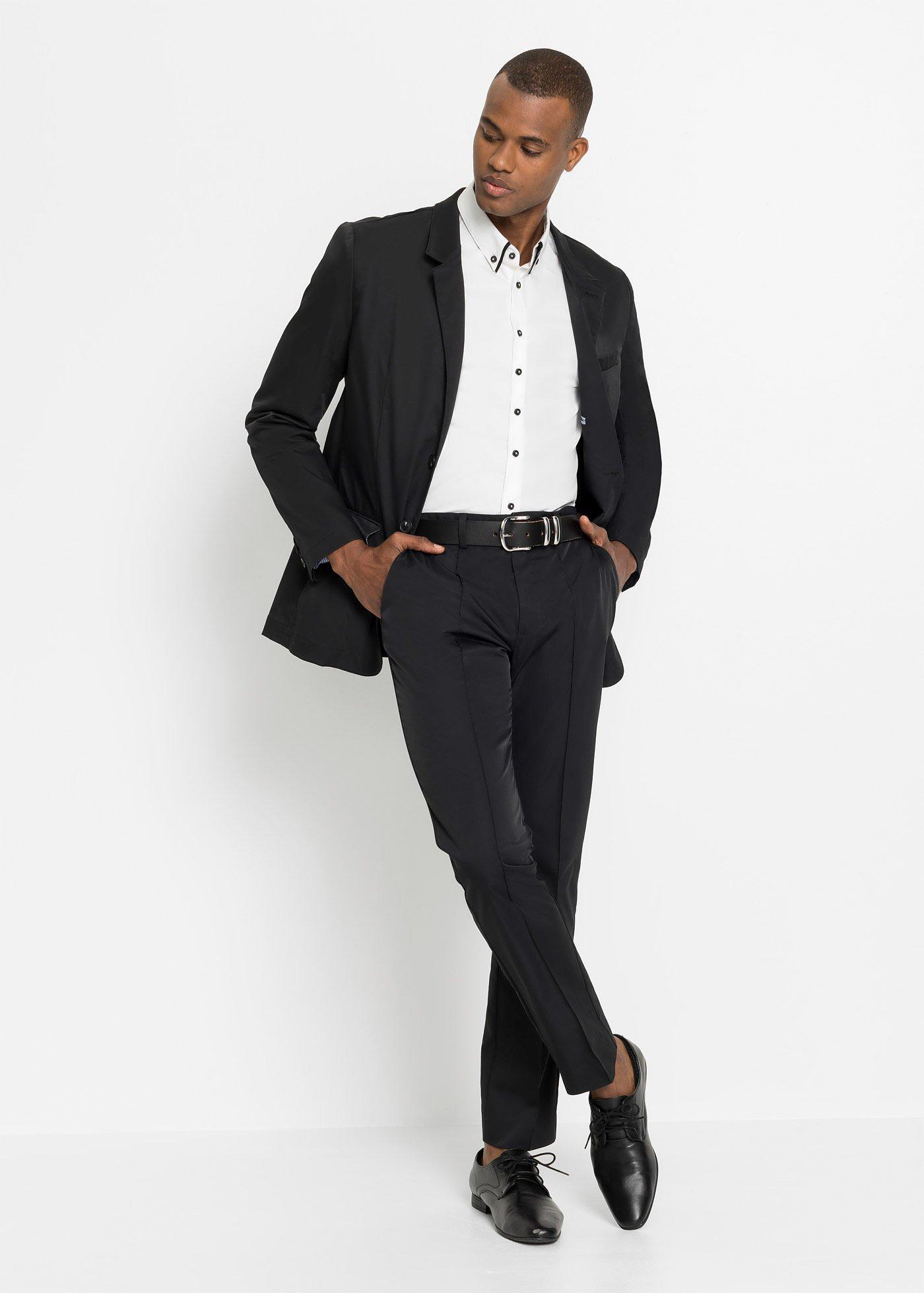 Koszula biznesowa z czystej bawełny, długi rękaw - Bonprix