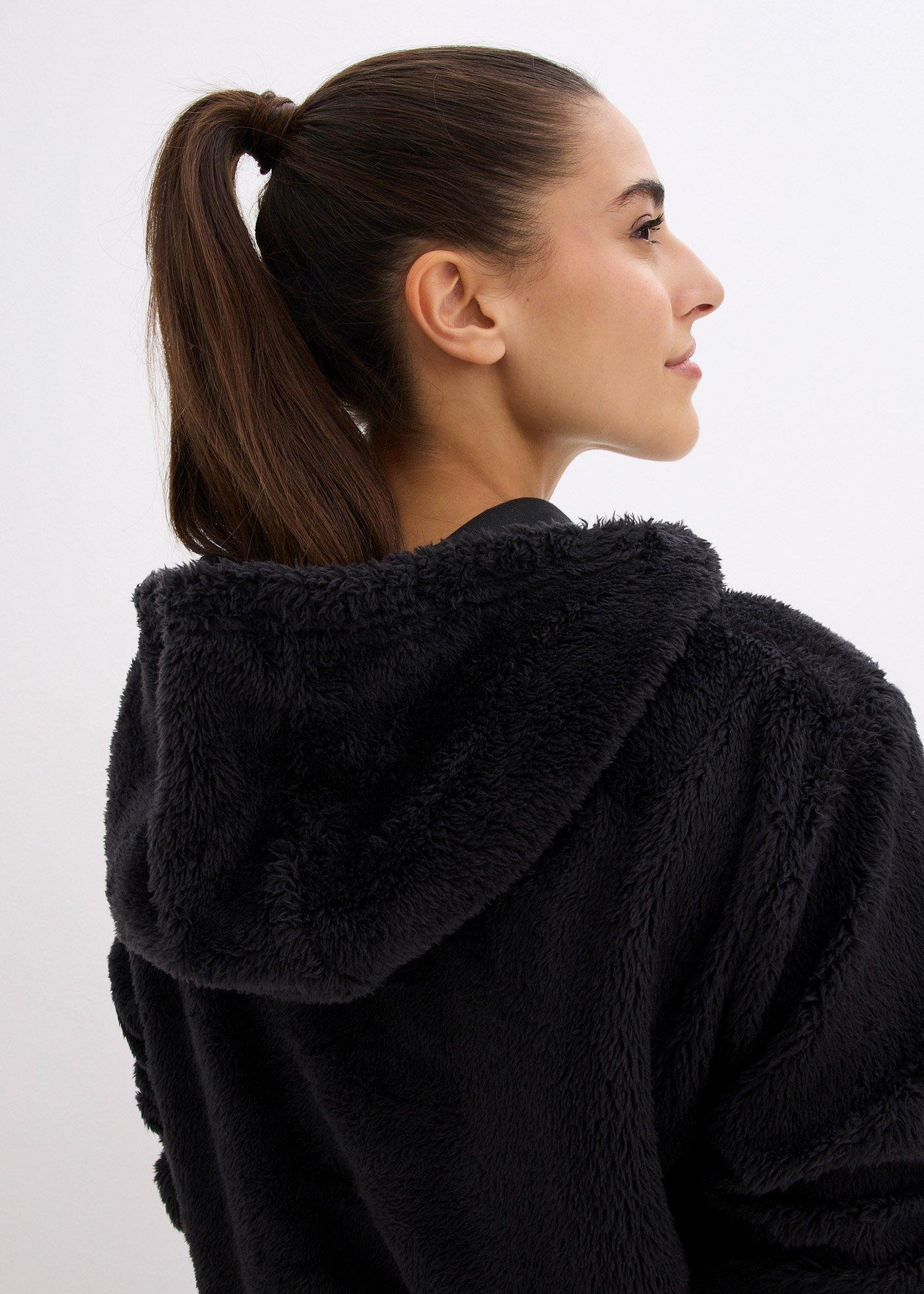 Miękka długa bluza z polaru, oversized - Bonprix