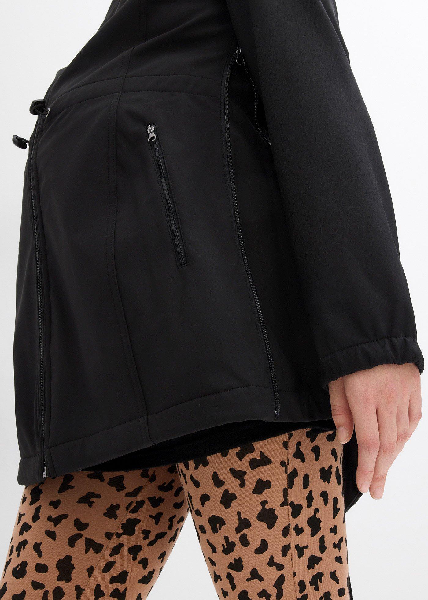 Kurtka softshellowa ciążowa, z regulacją obwodu - Bonprix