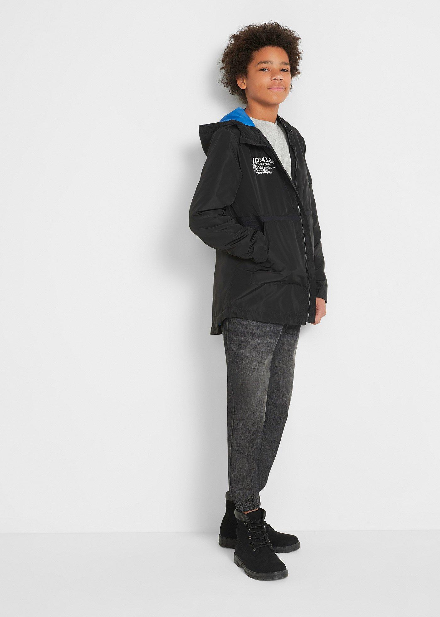 Dżinsy z gumką w talii z czystej bawełny, regular fit (2 pary) - Bonprix