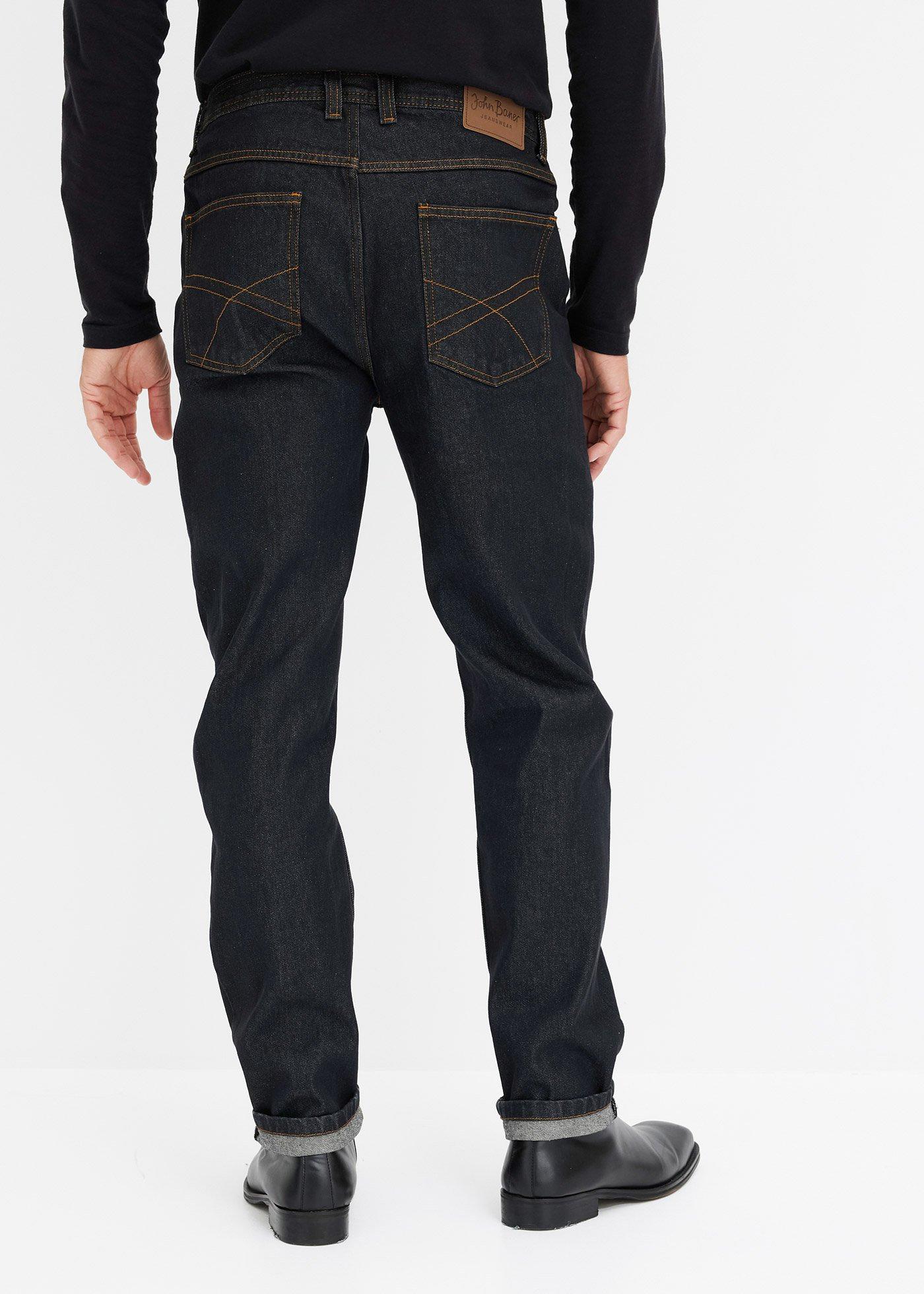 Dżinsy z elastycznymi wstawkami w talii, classic fit, prosta nogawka - Bonprix