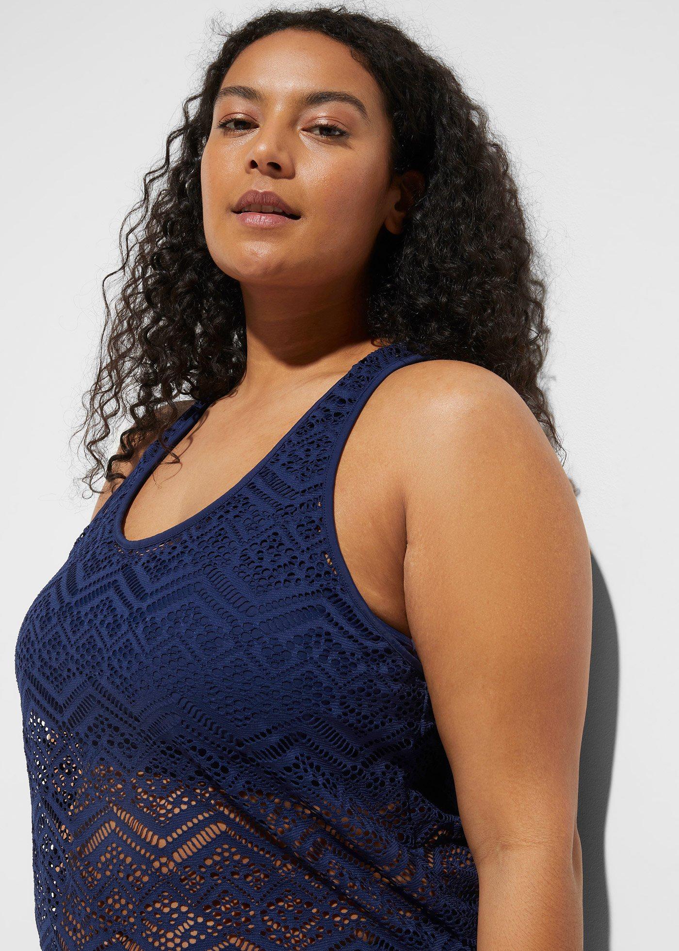 Tankini z koronki (komplet 2-cz.) - Bonprix