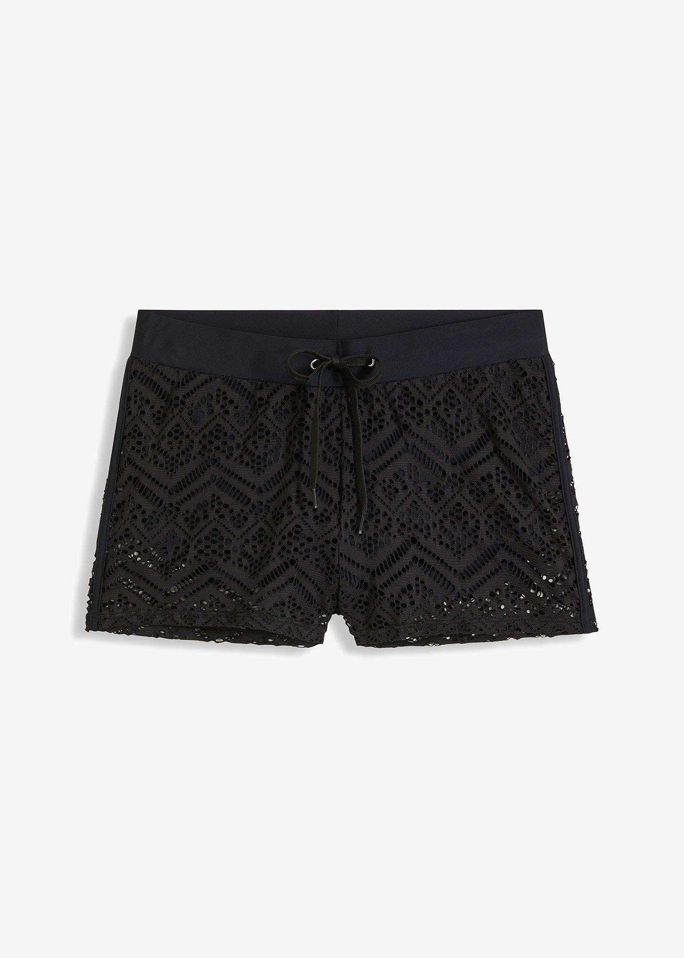 Short de bain en dentelle