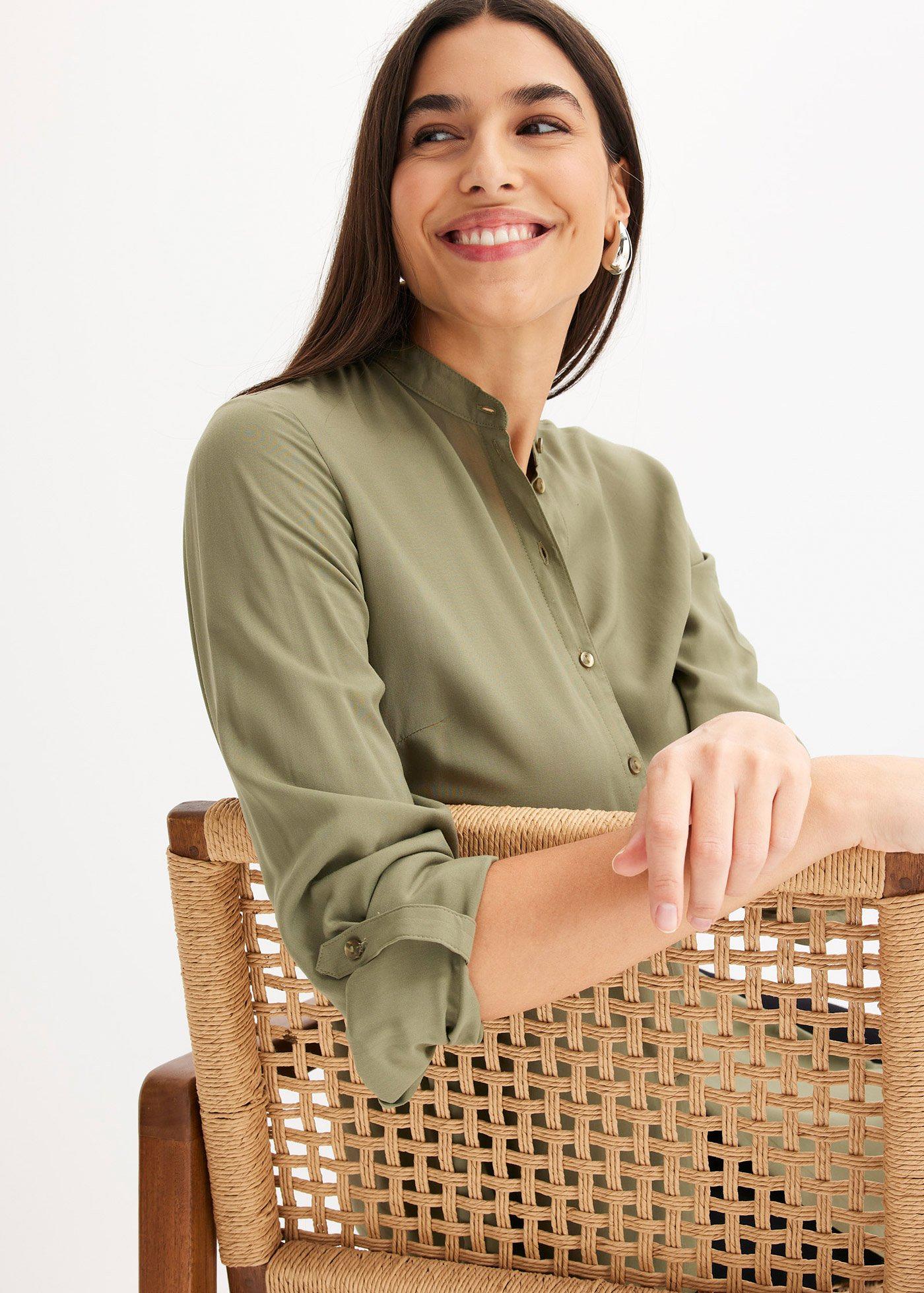 Długa  bluzka z wiskozy - Bonprix