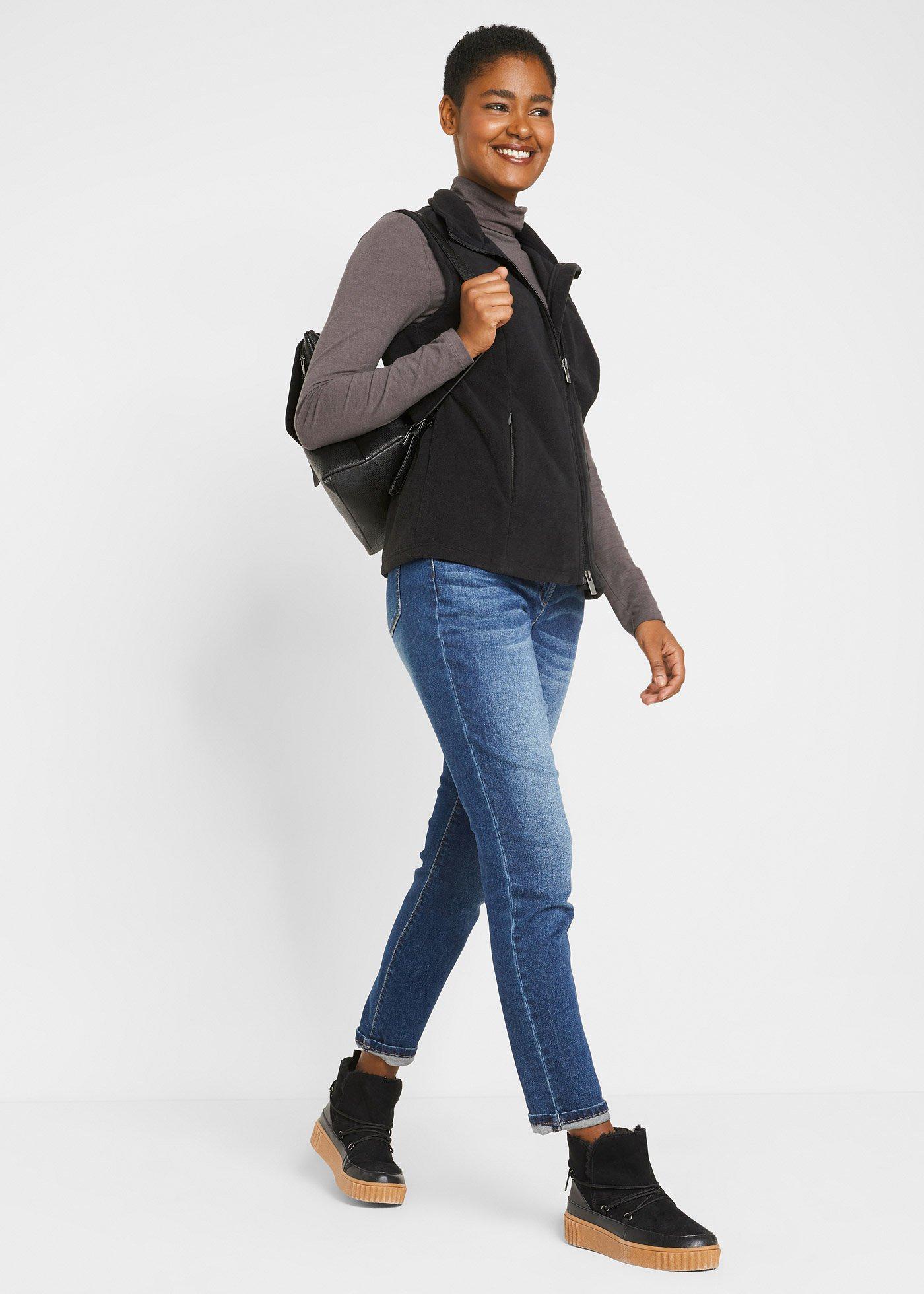 Kamizelka rozpinana z polaru z kieszeniami - Bonprix