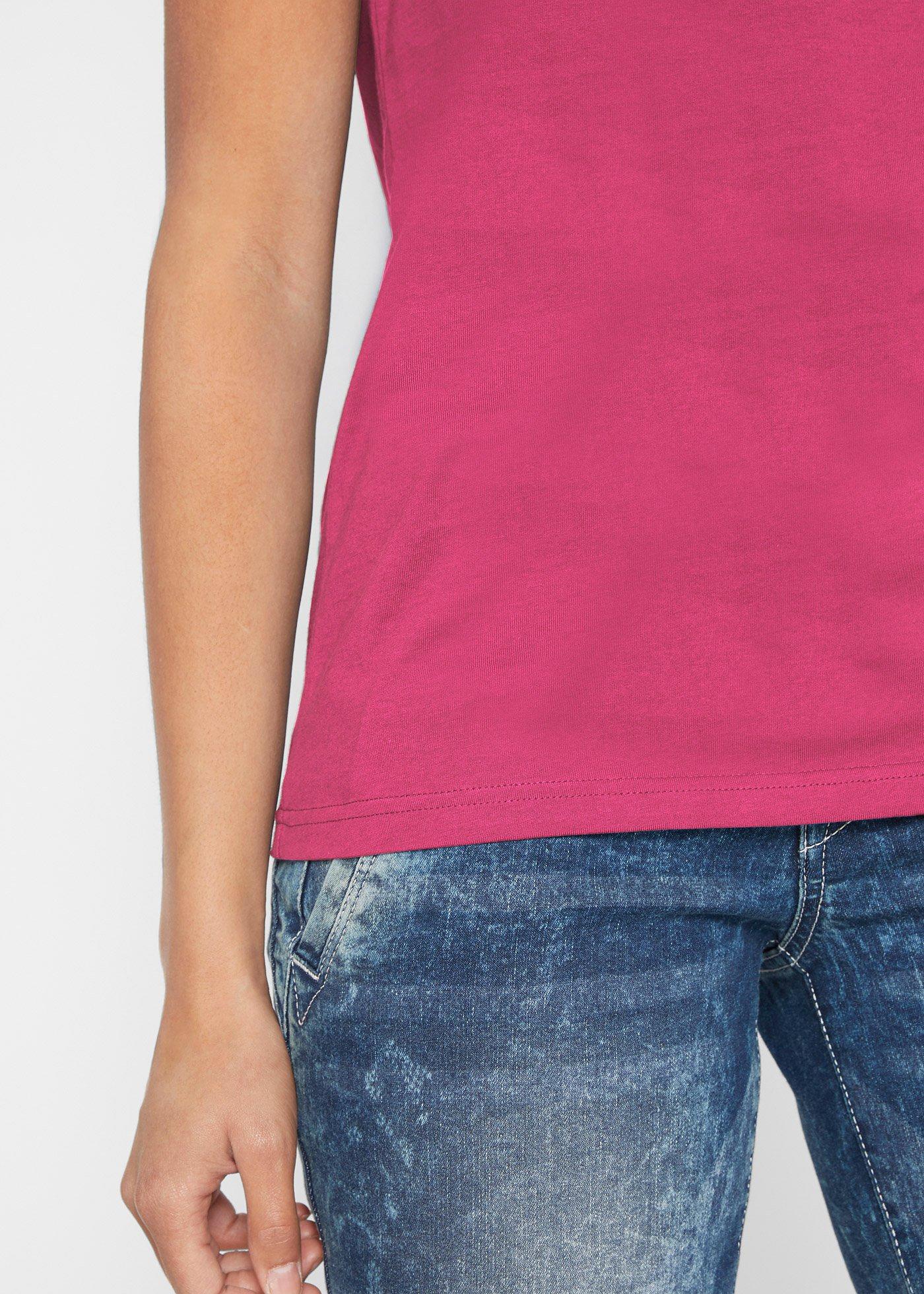 Shirt bawełniany, krótki rękaw - Bonprix