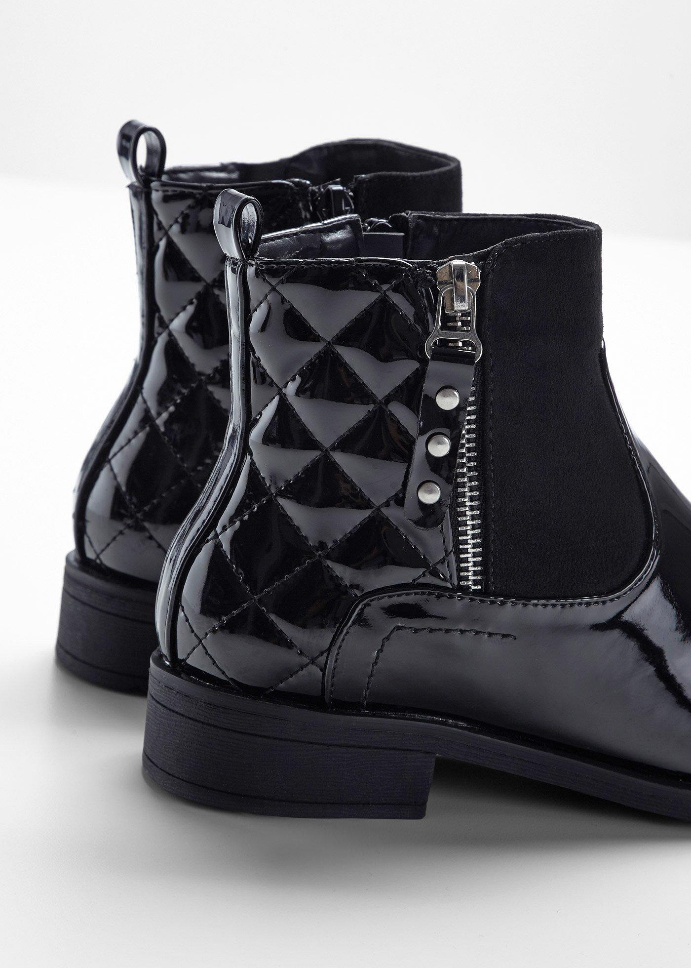 Botki w optyce lakierowanych - Bonprix