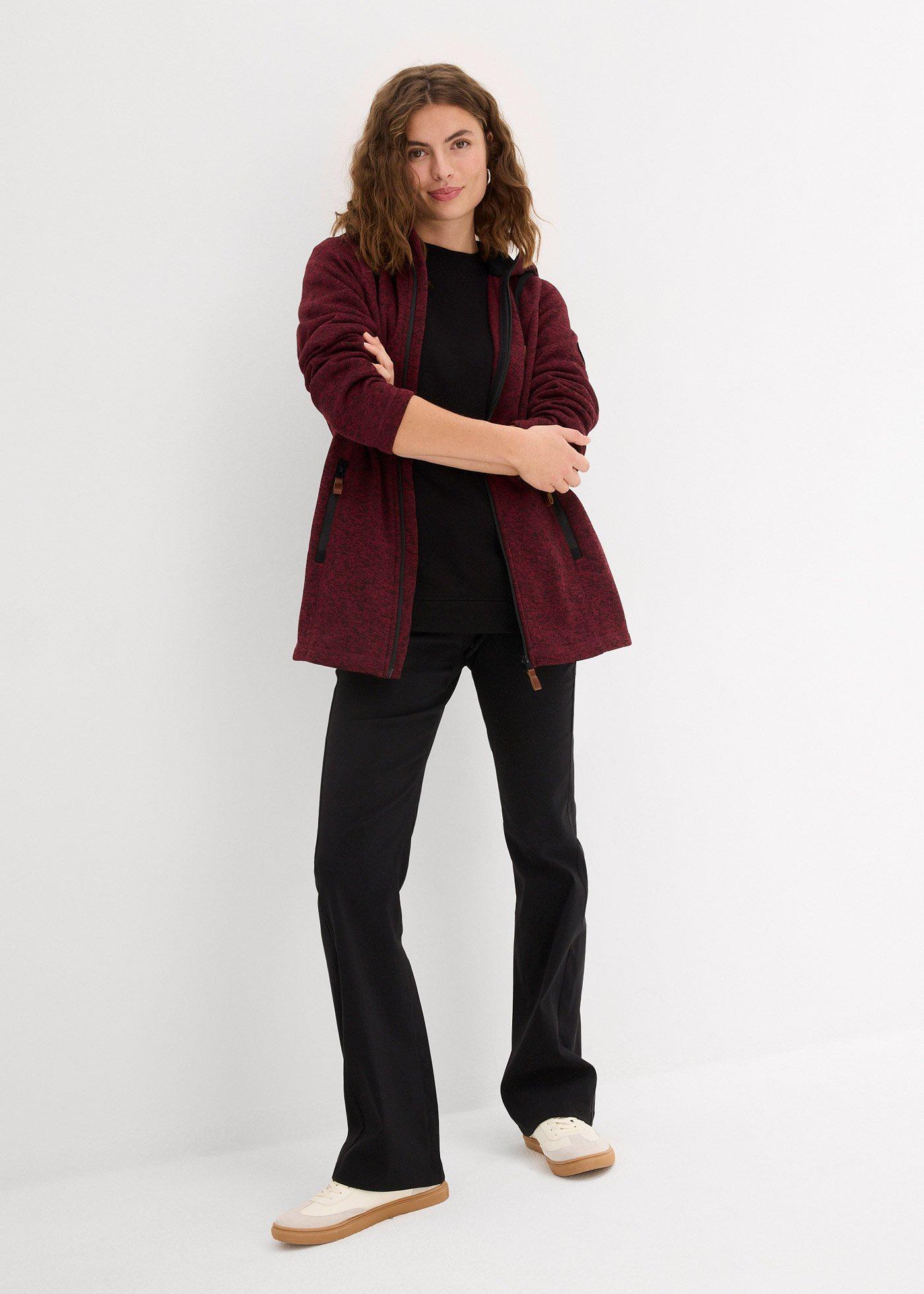 Bluza rozpinana z polaru, z kapturem - Bonprix
