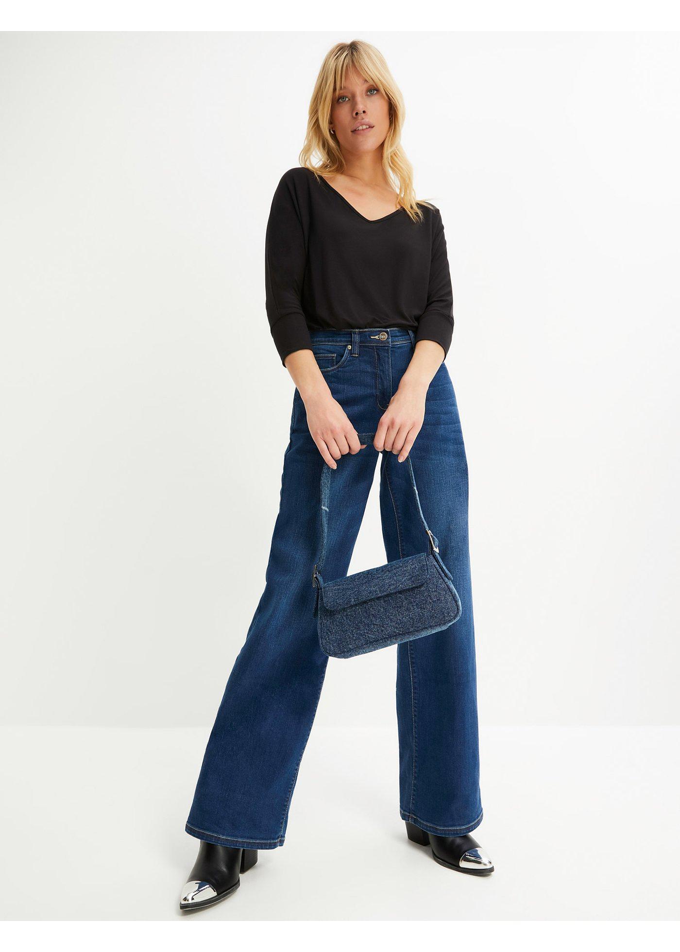 Bluzka oversize z lejącej wiskozy - Bonprix