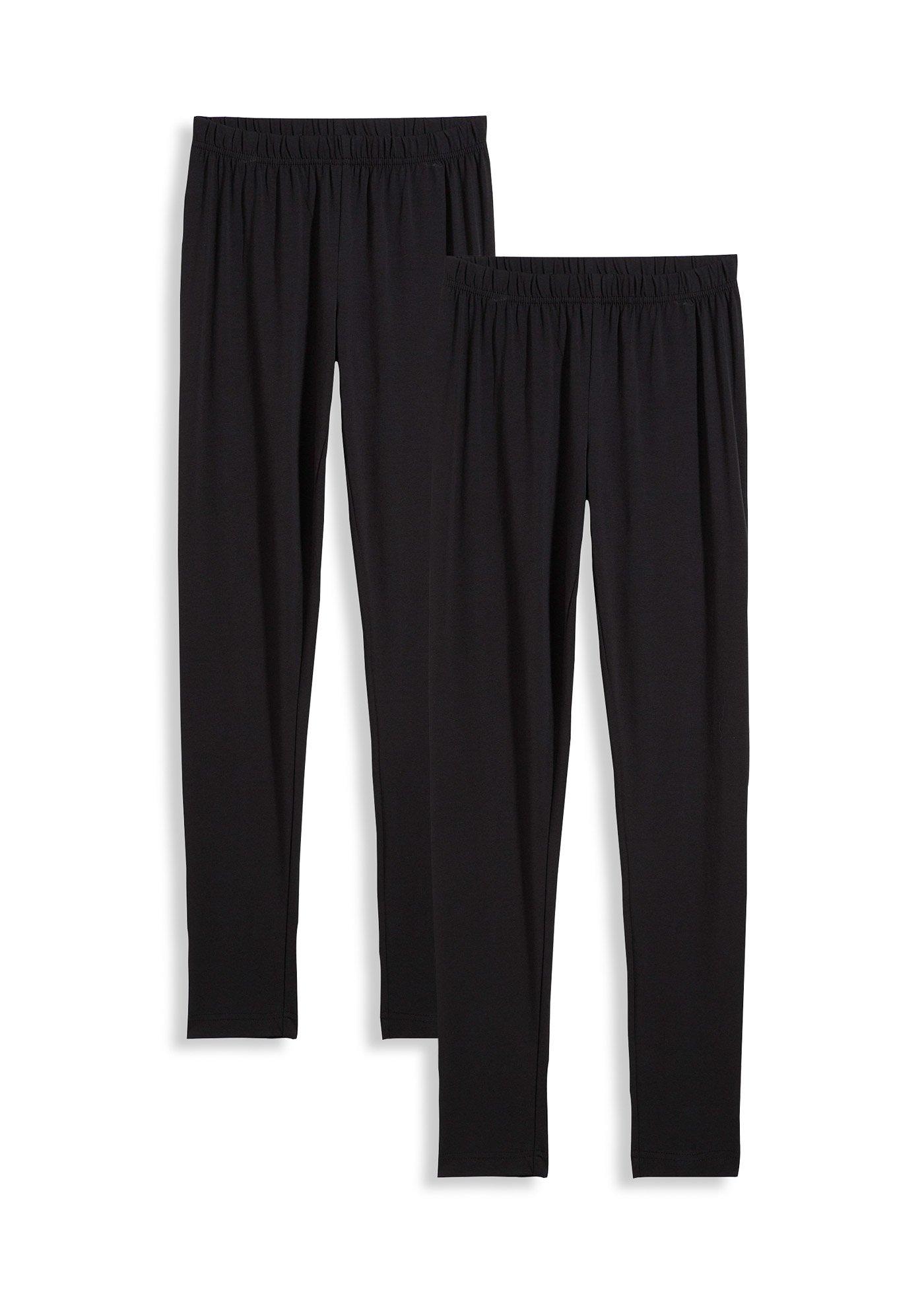 Legginsy z elastycznego materiału z bawełną organiczną (2 szt.) - Bonprix