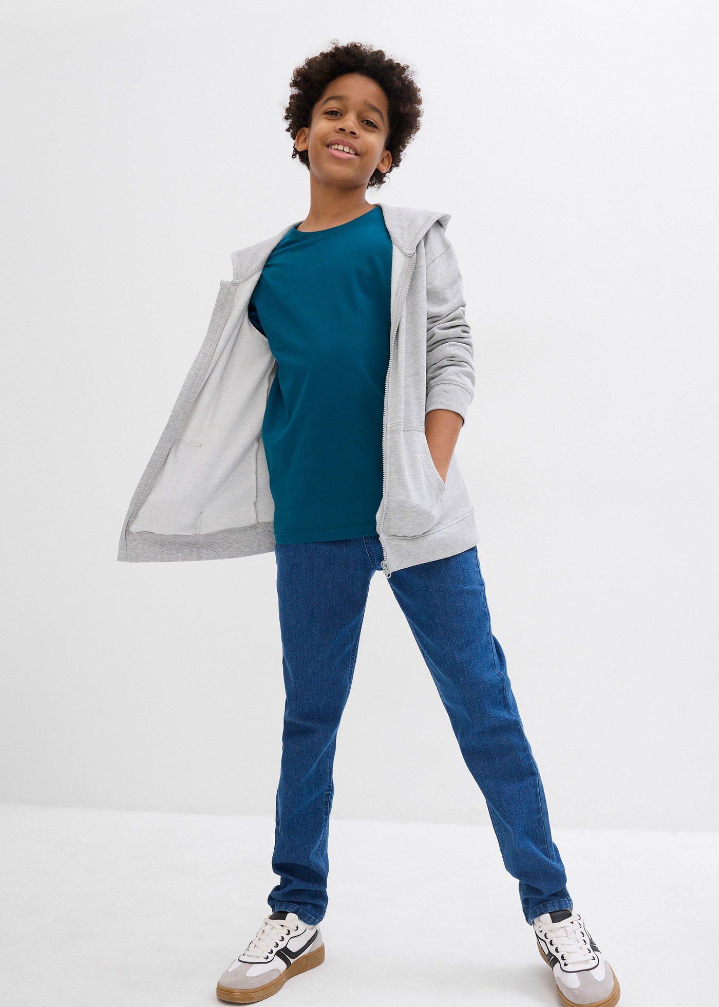 Bluzka z długim rękawem z bawełną organiczną (3 szt.) - Bonprix