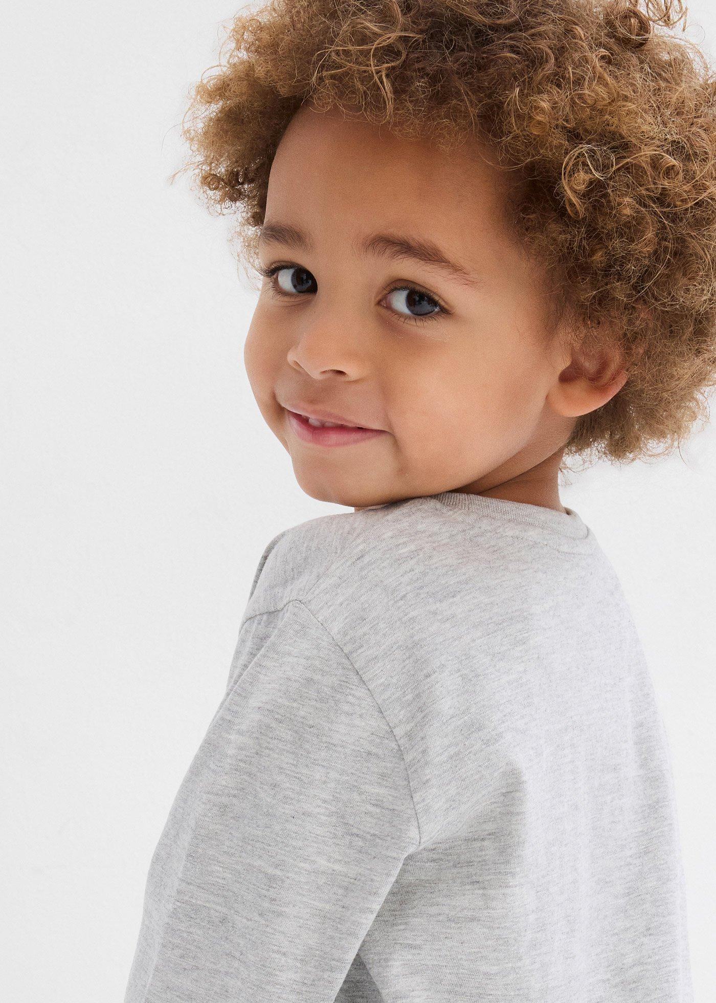 Shirt z długim rękawem, z czystej bawełny organicznej (3 szt.) - Bonprix