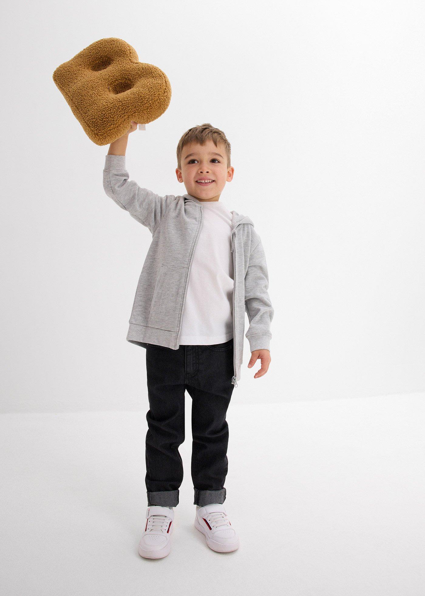 Dżinsy ze stretchem i regulowanym paskiem, proste nogawki, slim fit - Bonprix