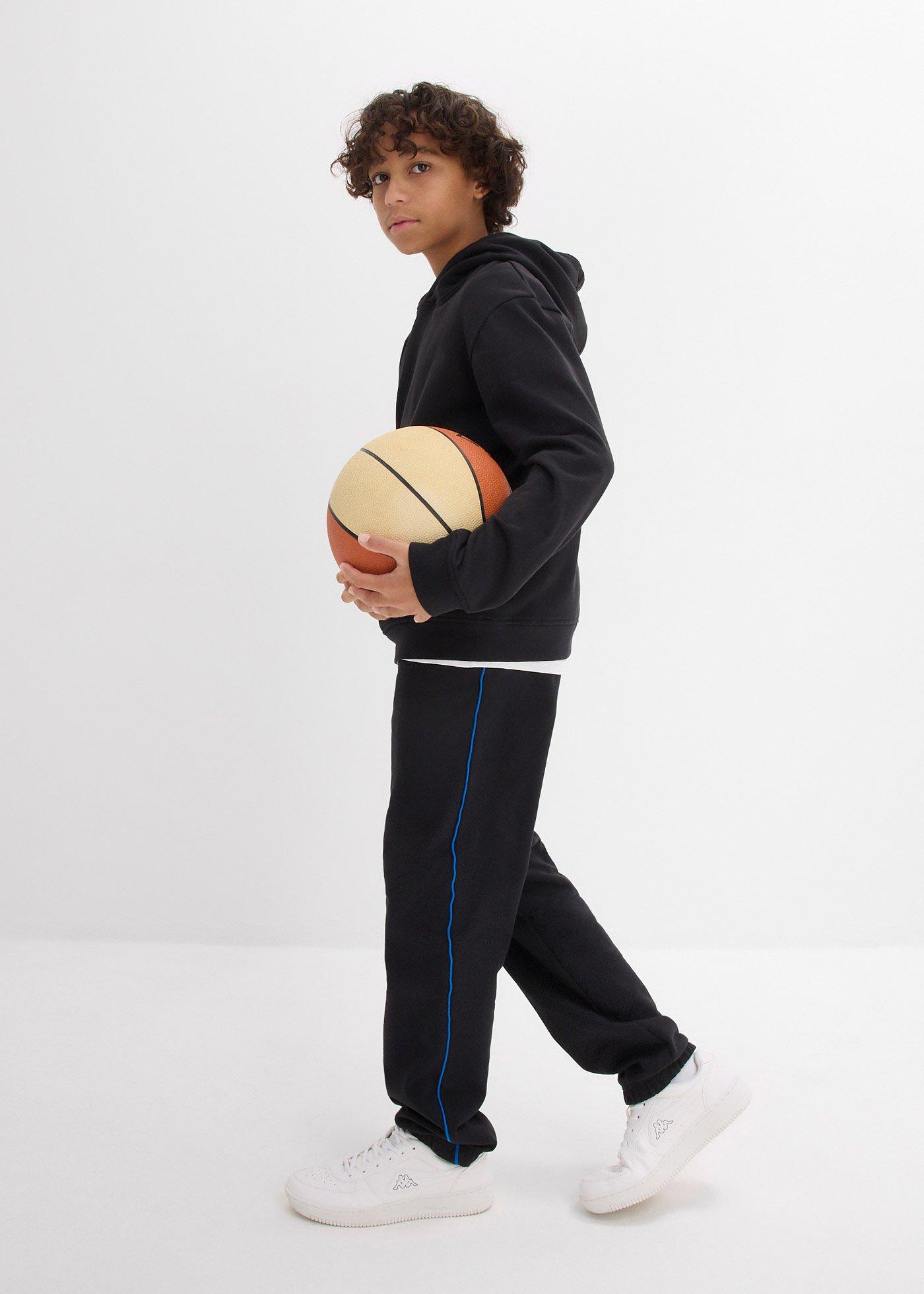 Bluza z kapturem, z miękkiego materiału z bawełną - Bonprix