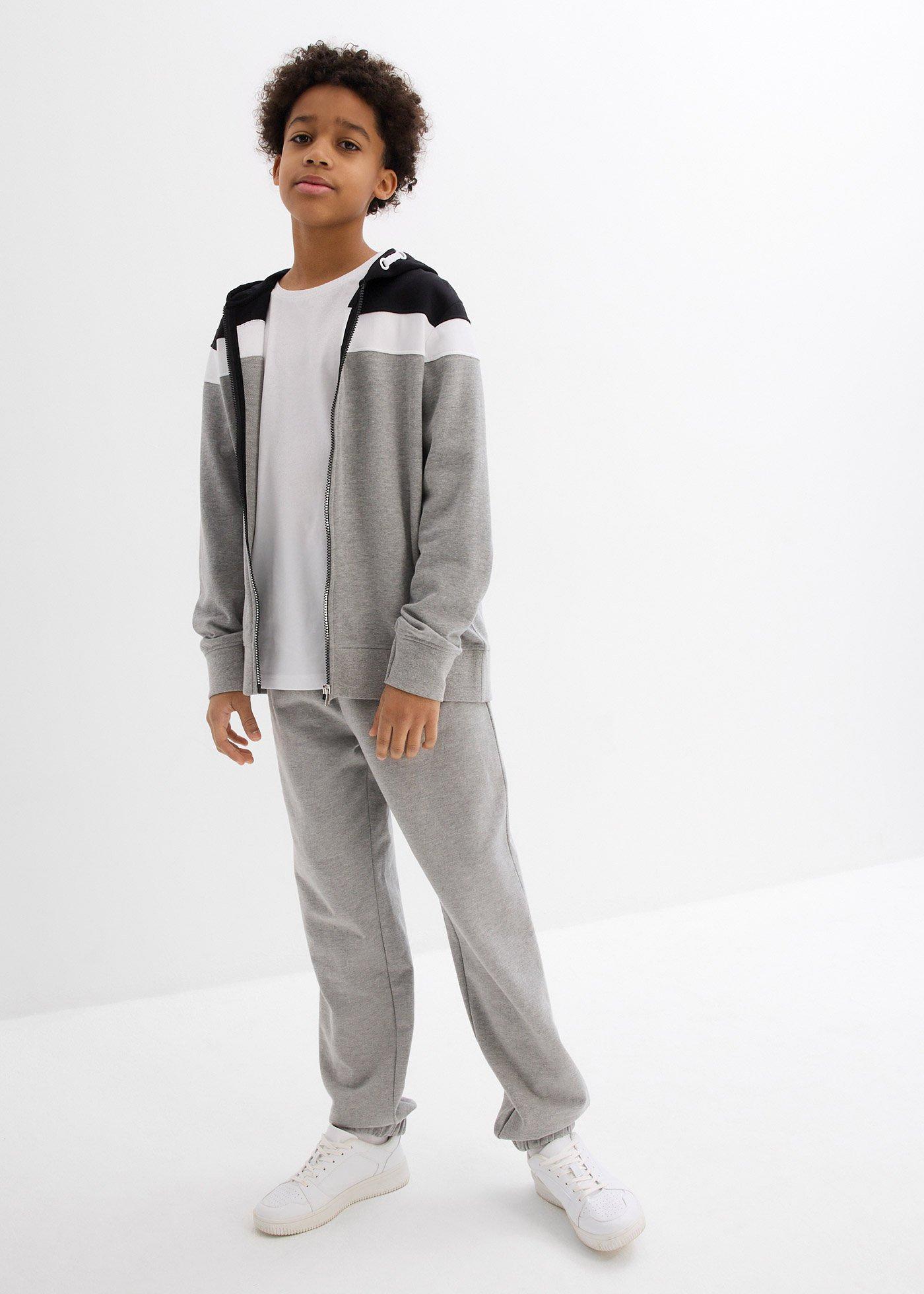 Bluza rozpinana z kapturem z miękkiej mieszanki bawełny - Bonprix