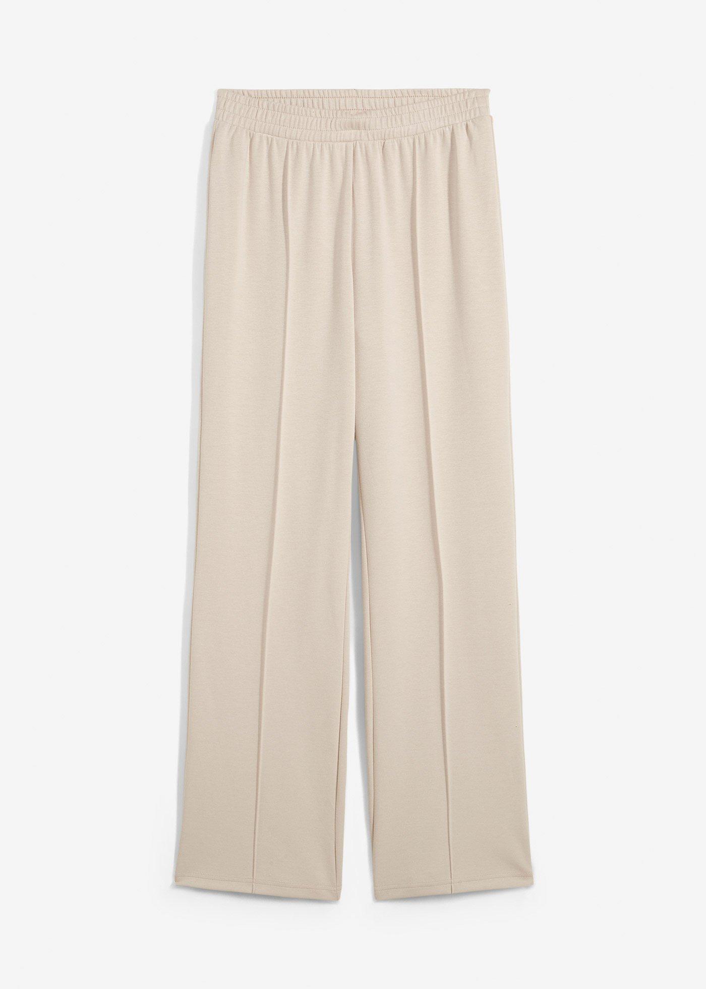 Pantaloni casual scuba din amestec moale de viscoză