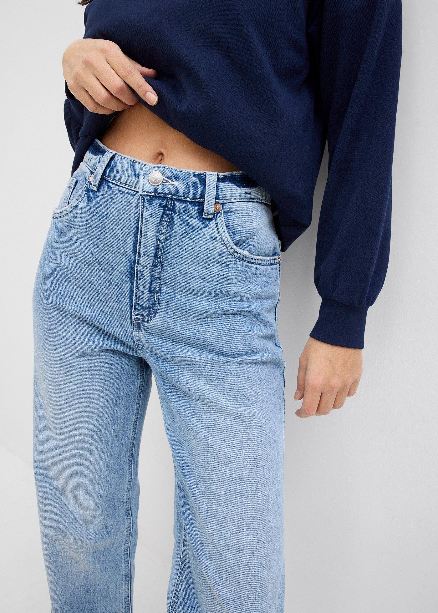 Jeansy wide leg, wysoki stan - Bonprix