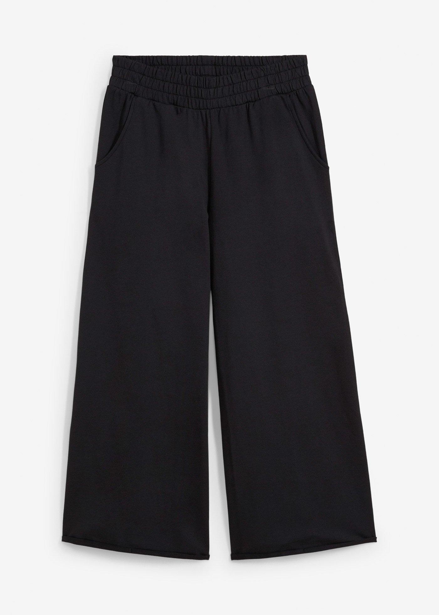 Pantaloni casual din bumbac organic, lungime 7/8