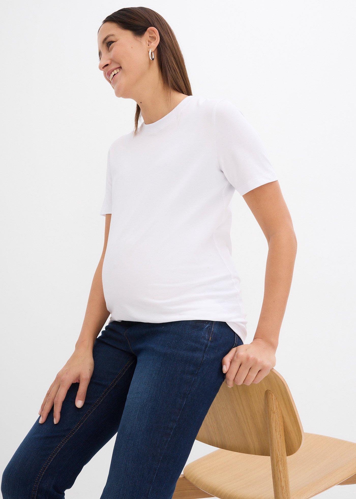 Shirt ciążowy z bawełny organicznej (2 szt.) - Bonprix