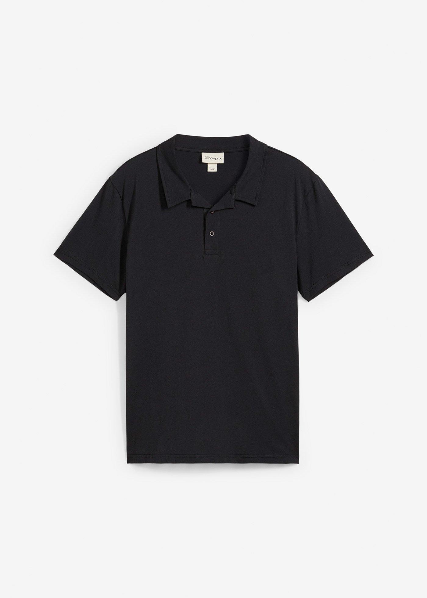 Bonprix Homme Polo 100% Coton Noir 52/54