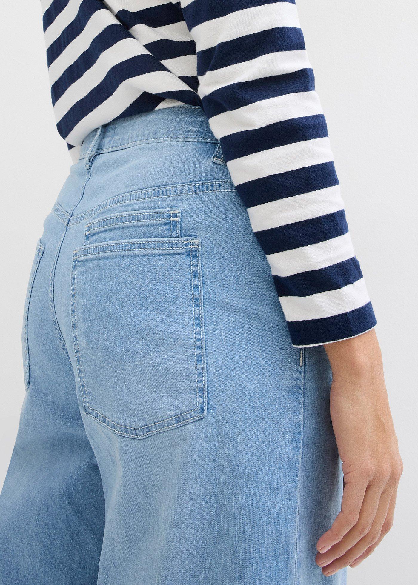 Dżinsy Balloon mid waist, cropped - Bonprix