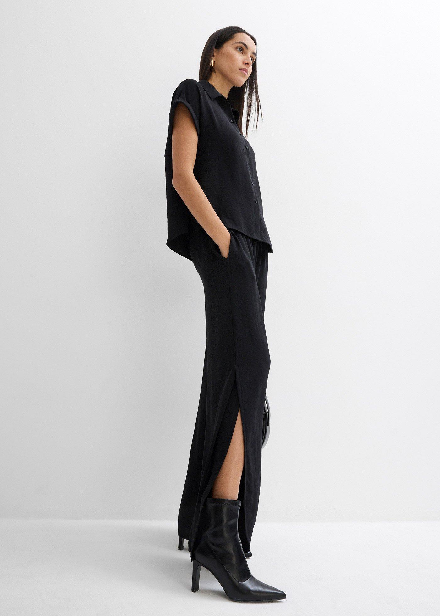Bluzka oversized z  e strukturalnej krepy - Bonprix