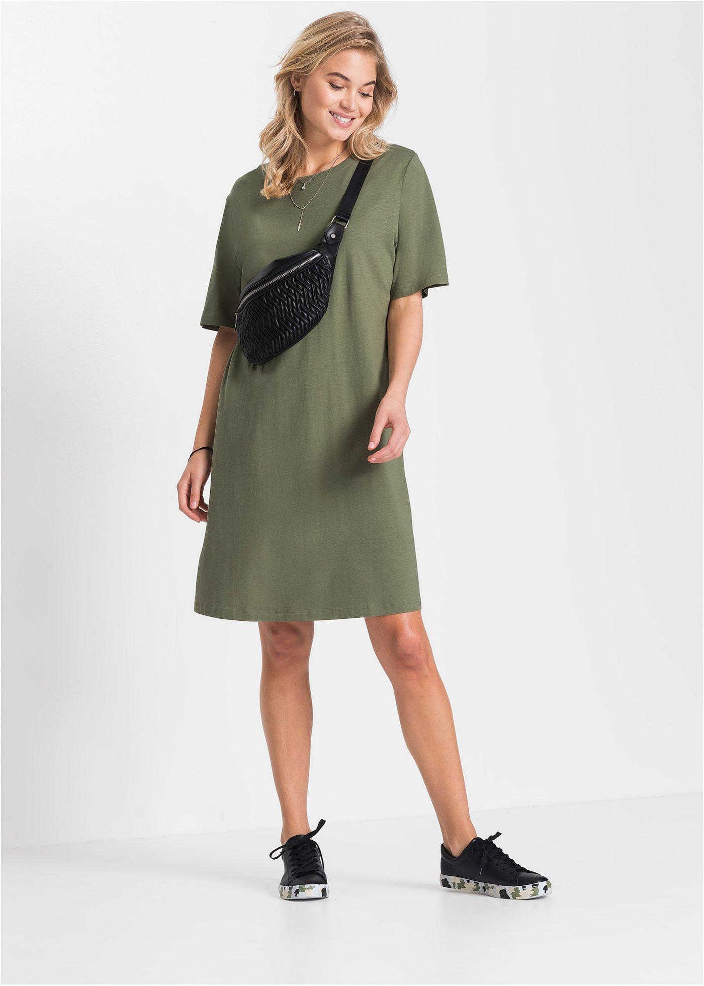 Sukienka T-shirtowa oversize - Bonprix