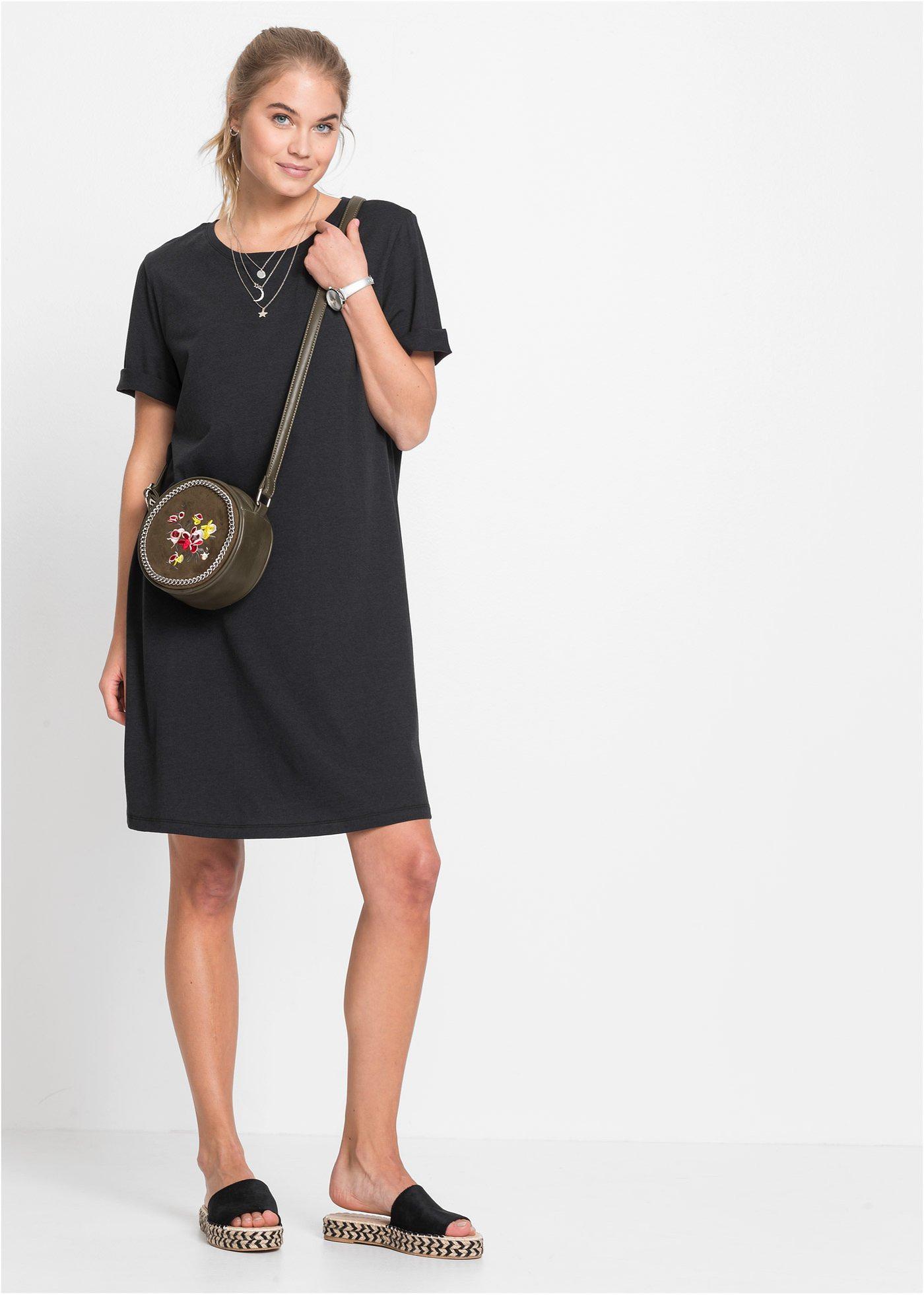 Sukienka T-shirtowa oversize - Bonprix