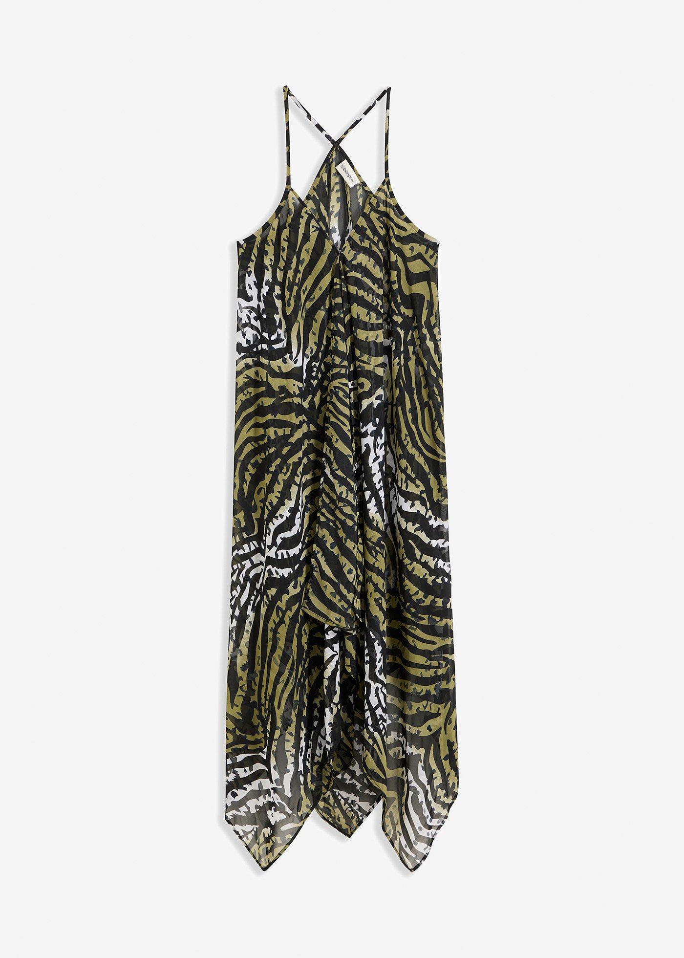 Robe de plage longue et transparente en mousseline légère