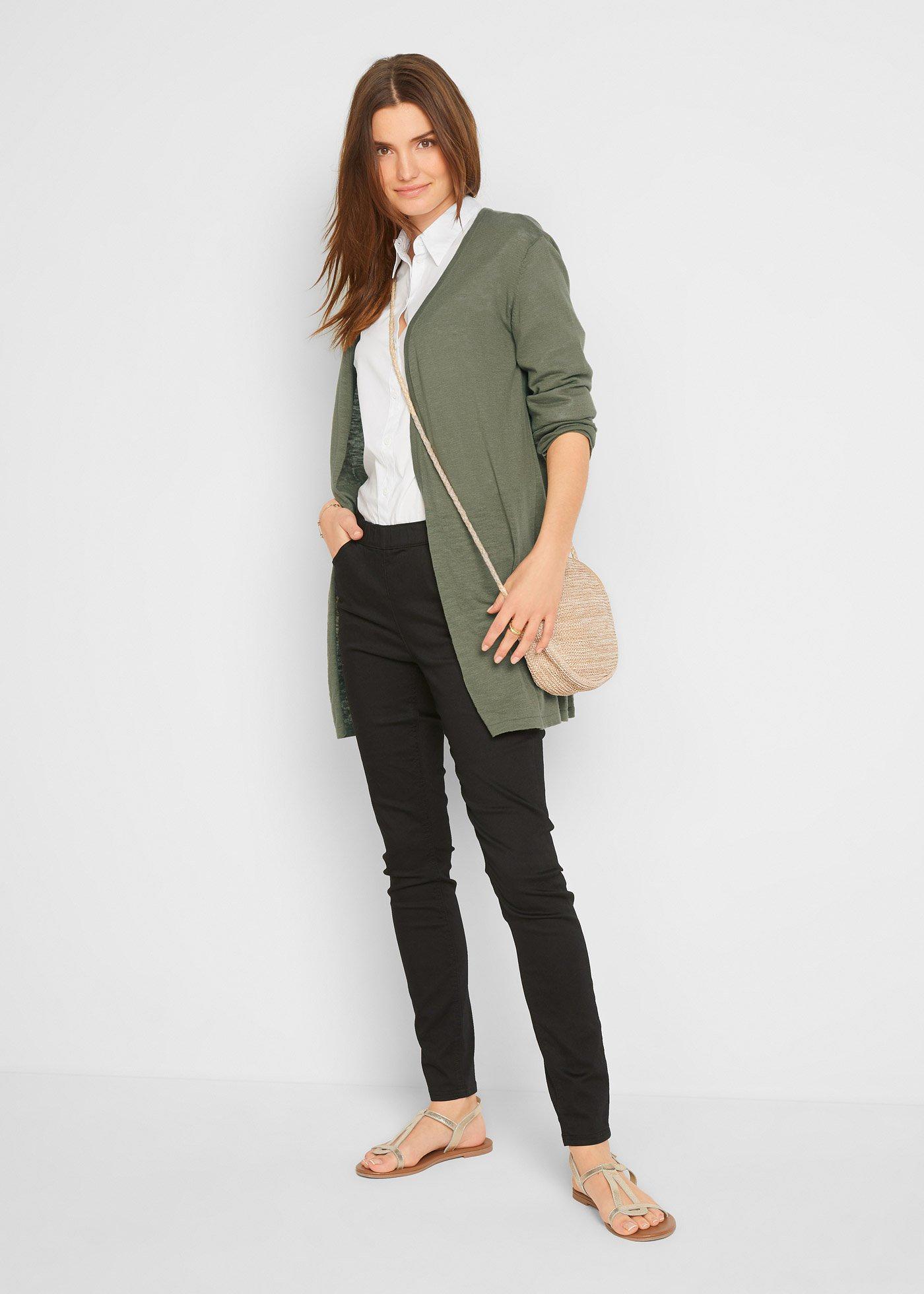 Długi sweter bez zapięcia - Bonprix