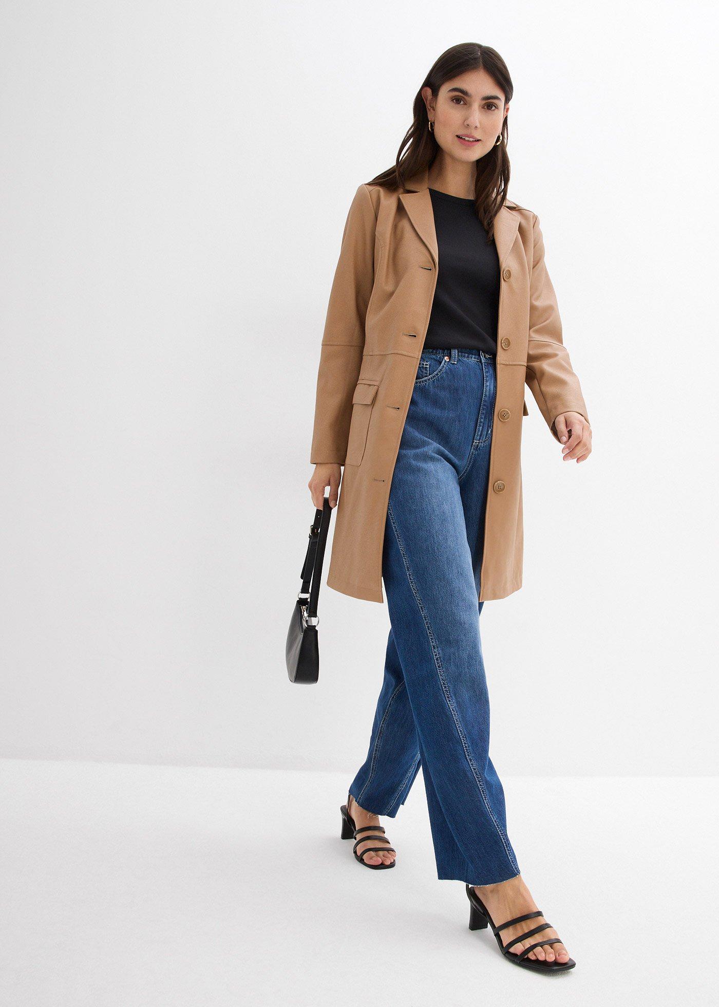 Jeansy typu ballon, high waist, super soft - Bonprix