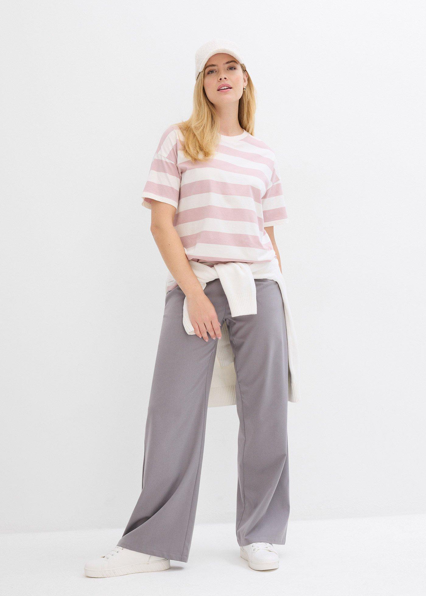 T-shirt oversize z czystej bawełny organicznej - Bonprix
