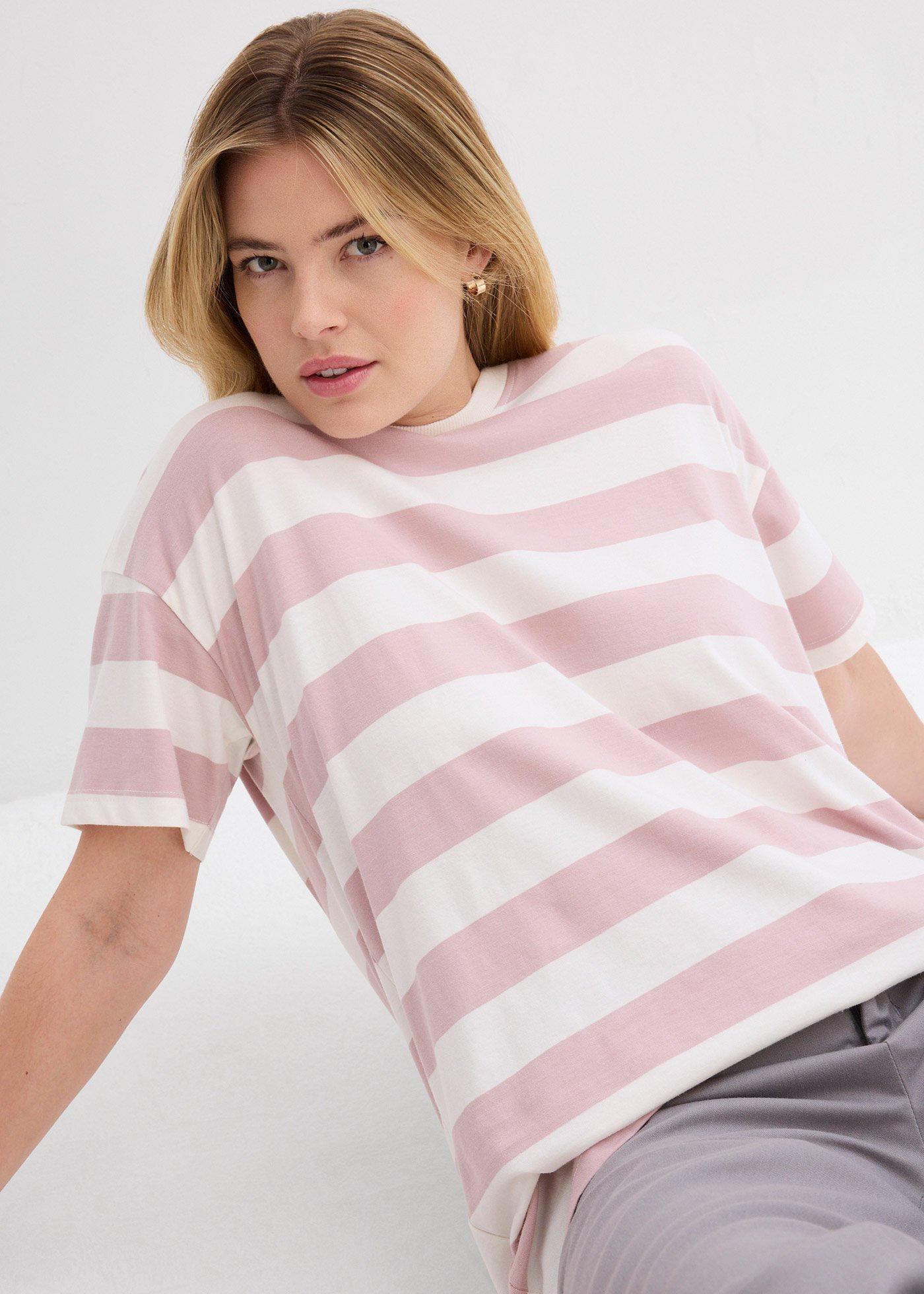 T-shirt oversize z czystej bawełny organicznej - Bonprix