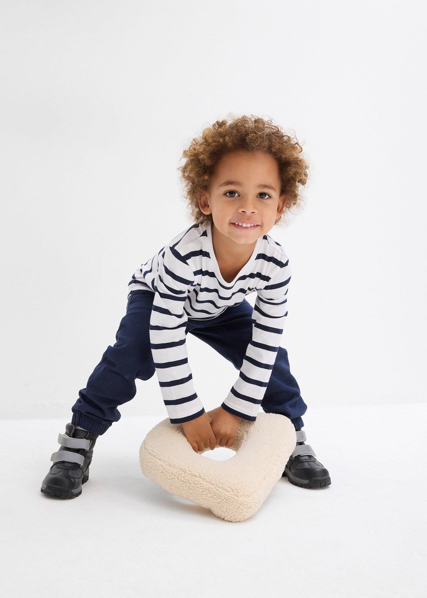 Bluzka z długim rękawem, z czystej bawełny organicznej (2 szt.) - Bonprix