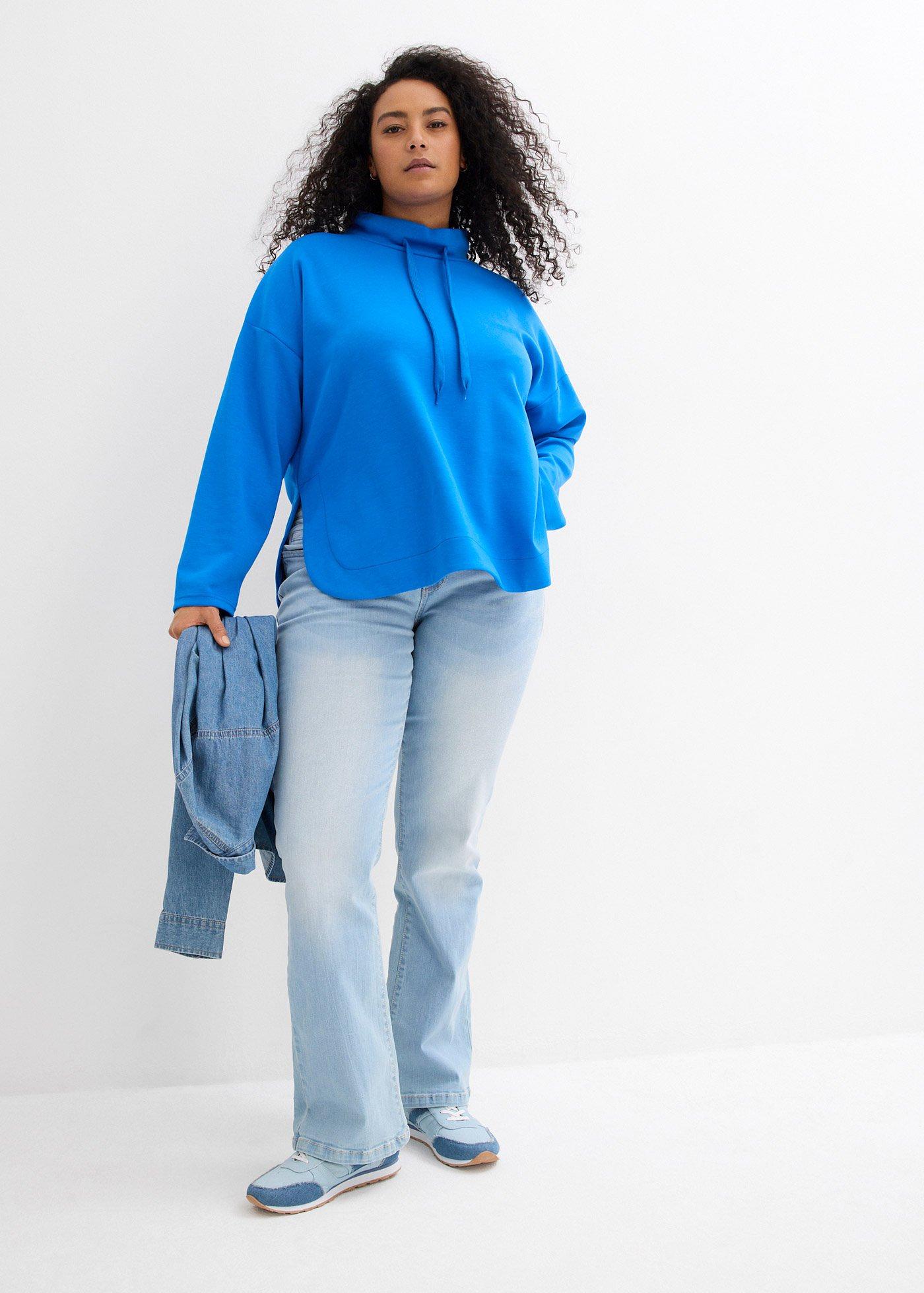 Jeansy ze stretchem o kroju bootcut, mid waist - Bonprix