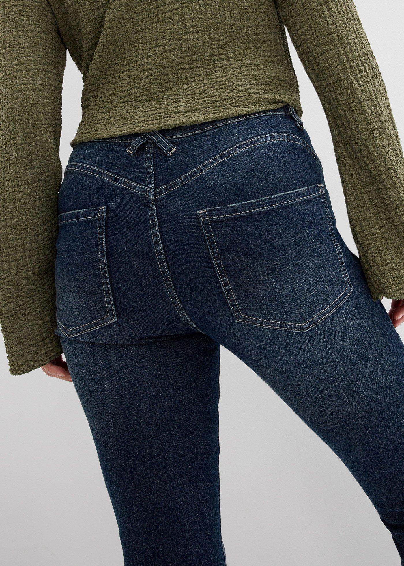 Jeansy skinny, mid waist, ze stretchem - Bonprix