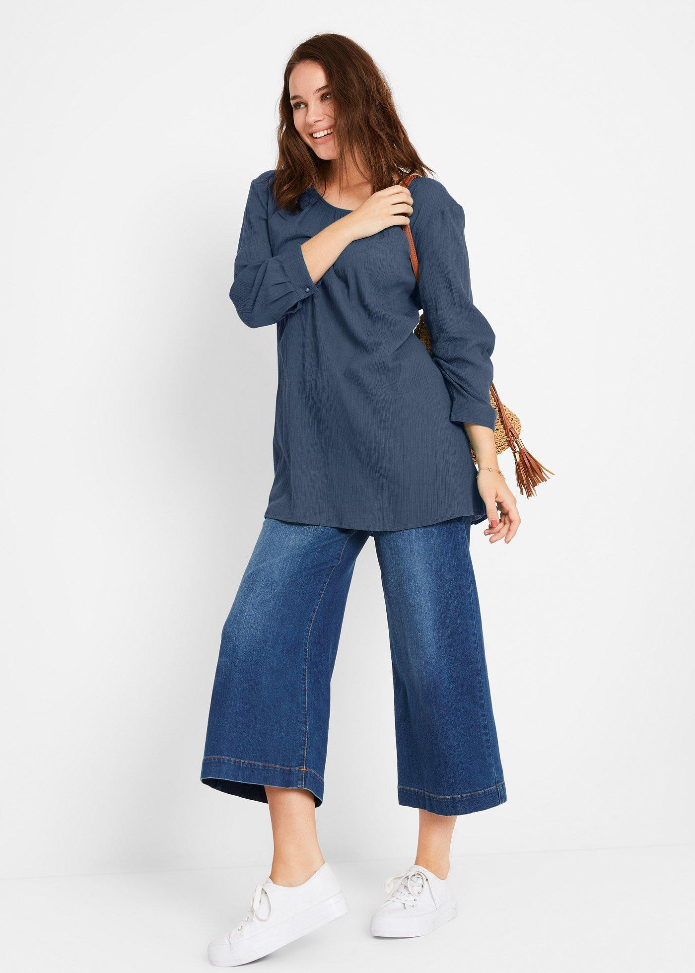 Długa tunika bawełniana - Bonprix