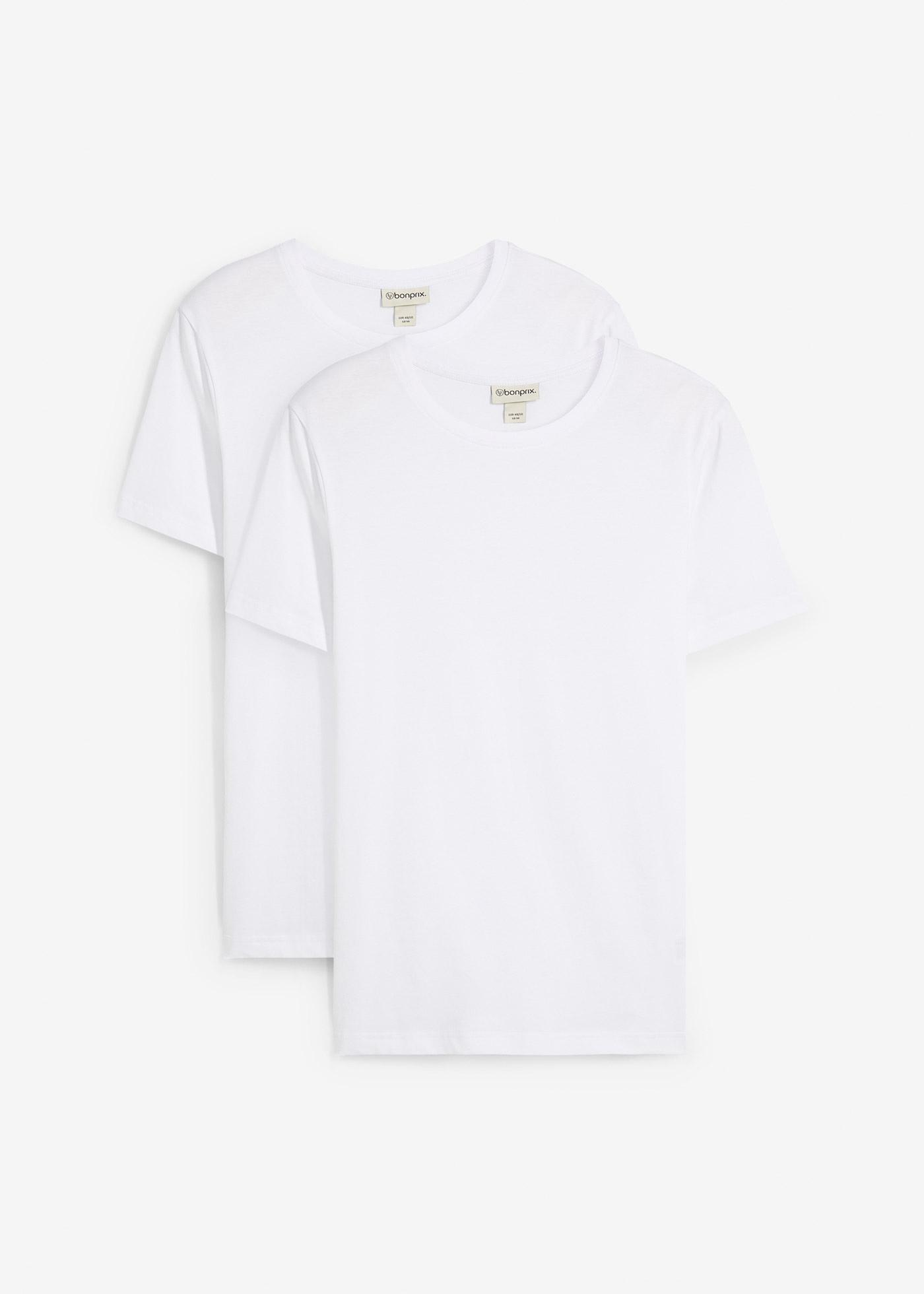 Lot de 2 T-shirts 100% coton, slim