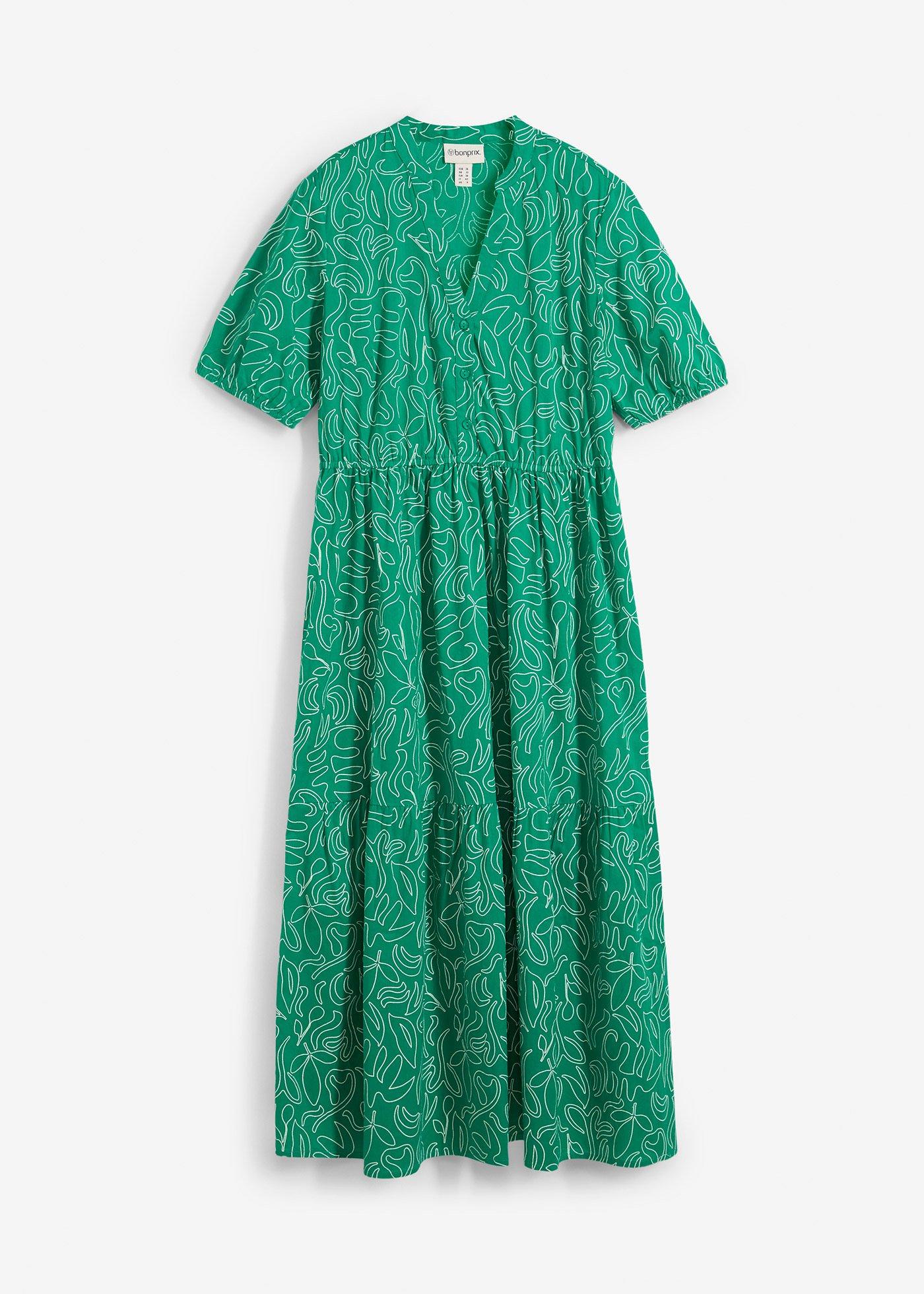 Robe midi ample, 100% coton