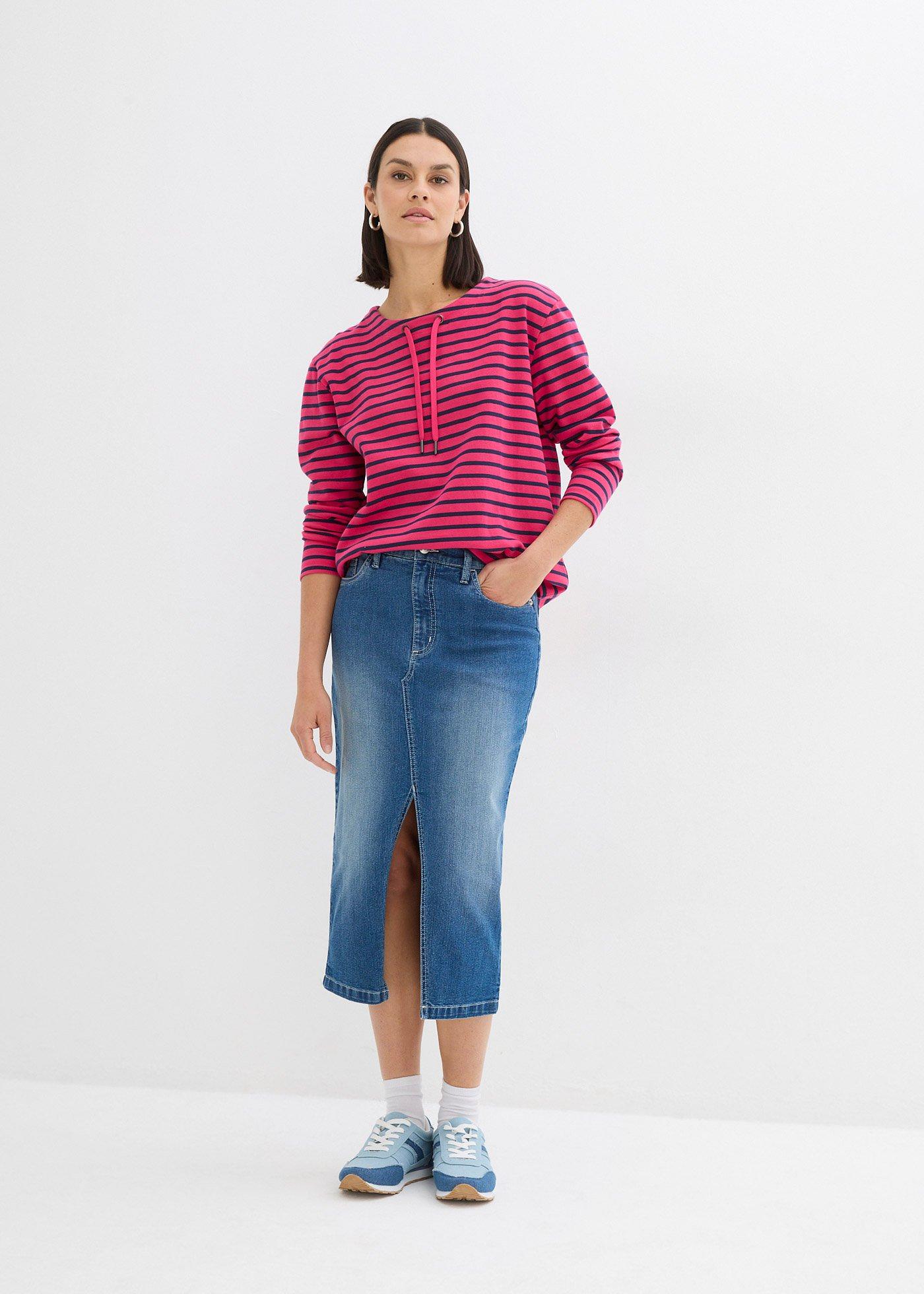 Bluza ze strukturalnego materiału - Bonprix