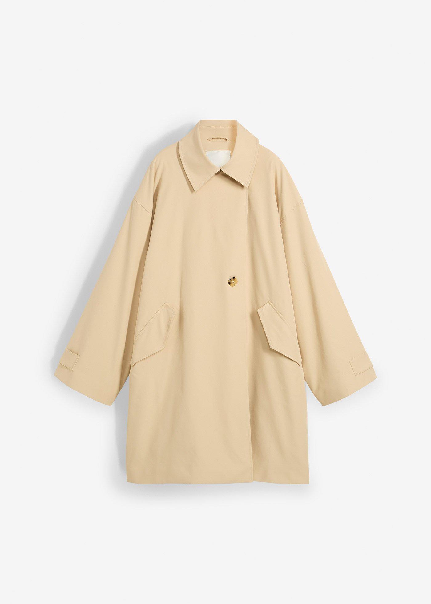 Trench-coat coupe trapèze