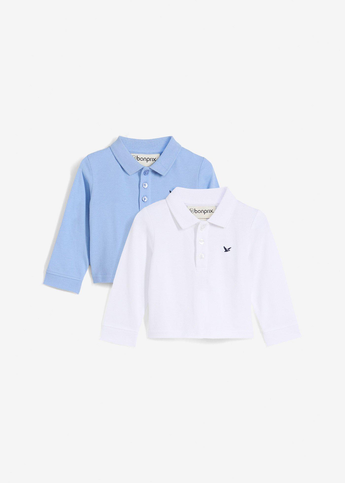 Shirt polo z czystej bawełny piqué  (2 szt.) - Bonprix