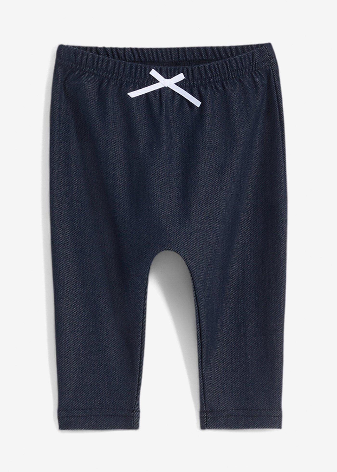 Legginsy niemowlęce z miękkiej mieszanki bawełny - Bonprix