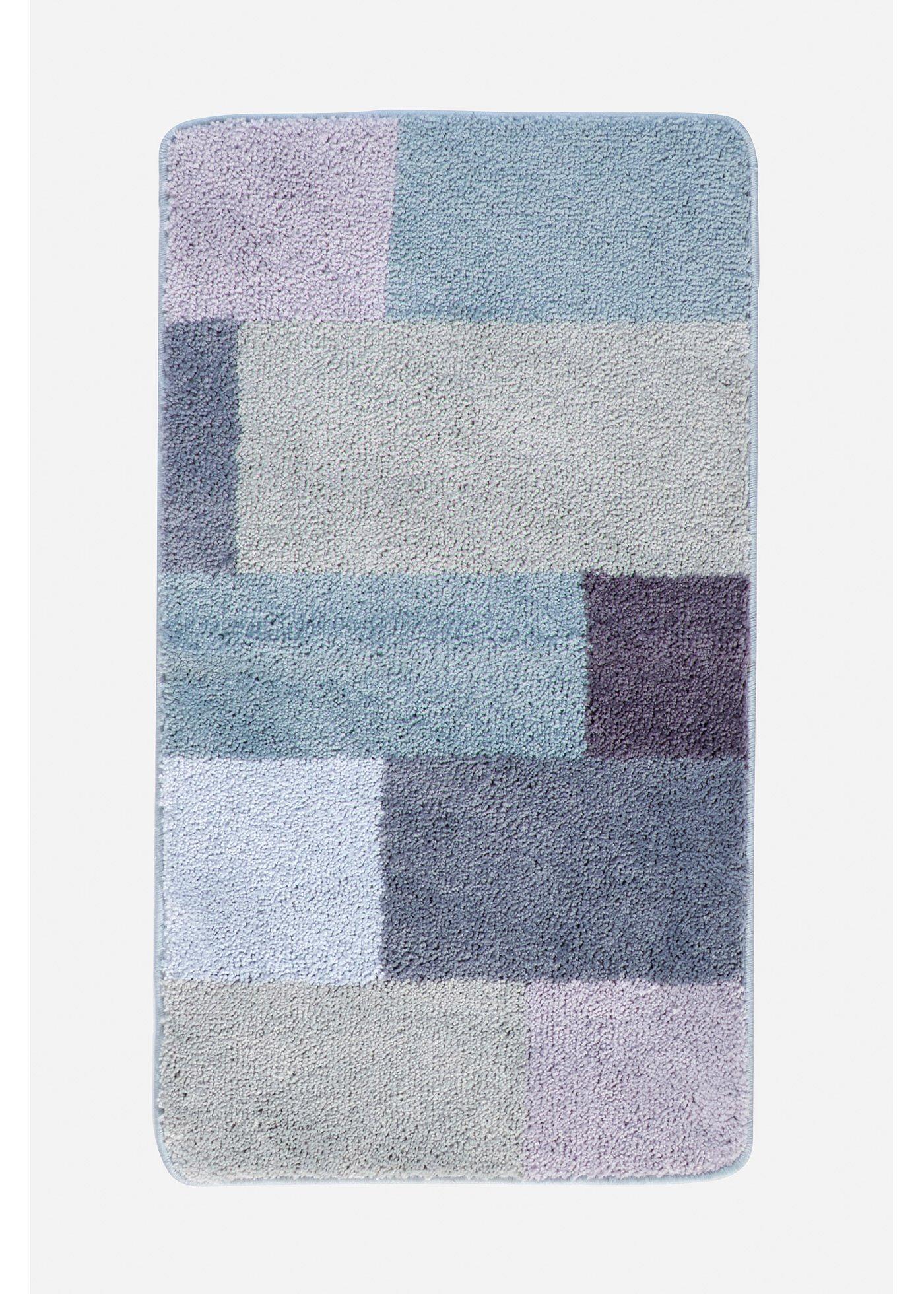 Tapis de bain tufté aux couleurs pastel