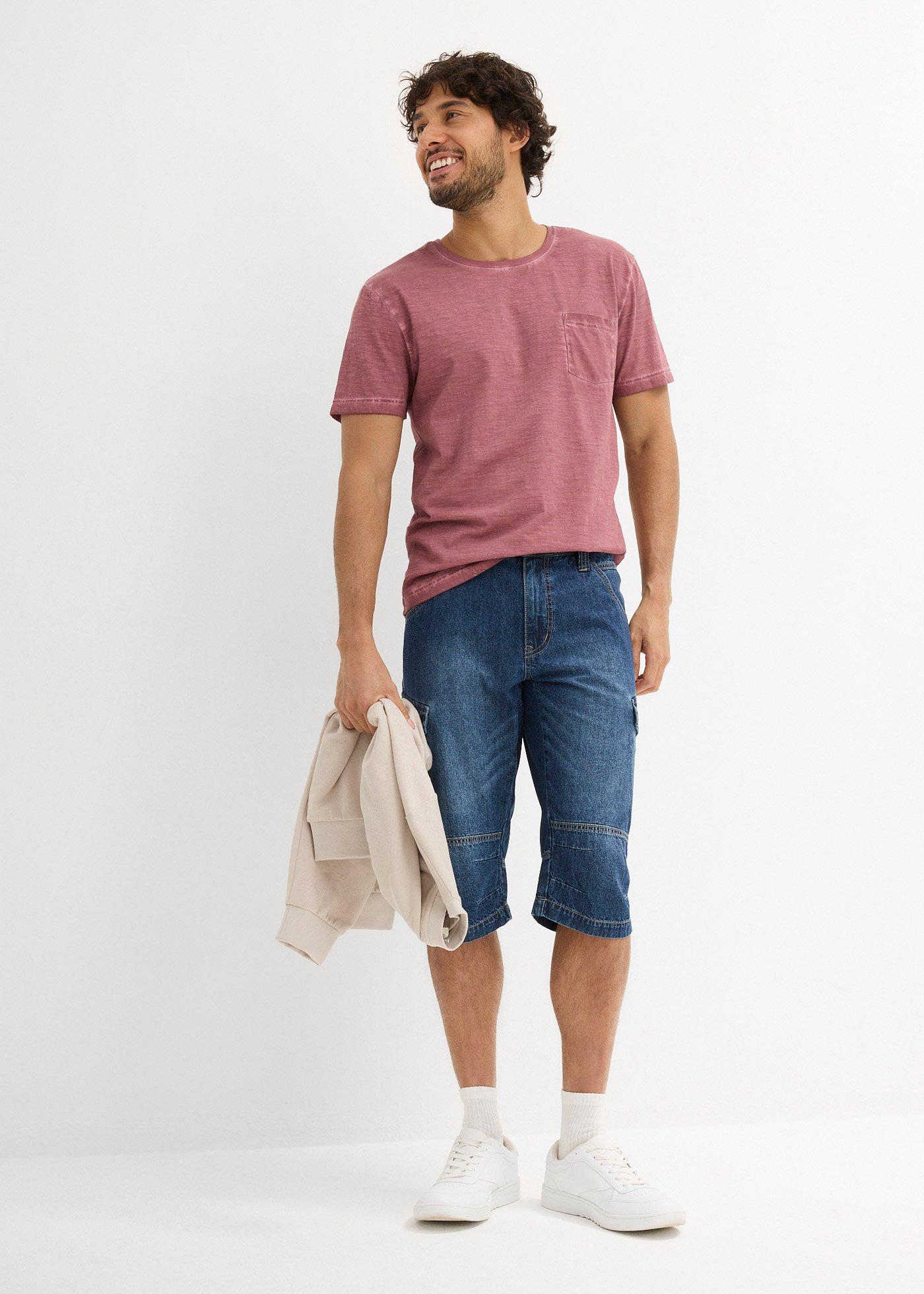 T-shirt z efektem wytarcia - Bonprix