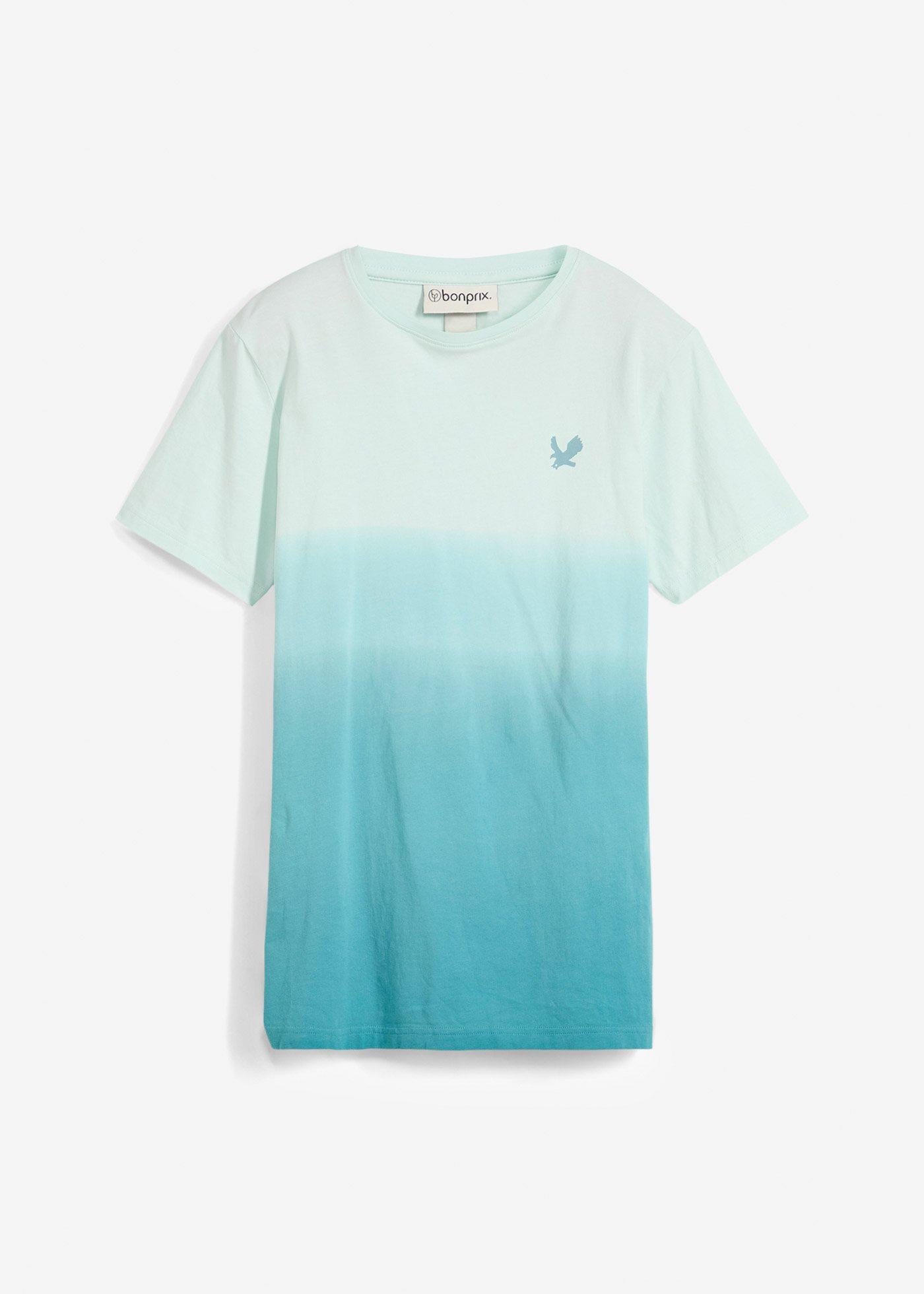 T-shirt w cieniowanym kolorze, z czystej bawełny organicznej - Bonprix